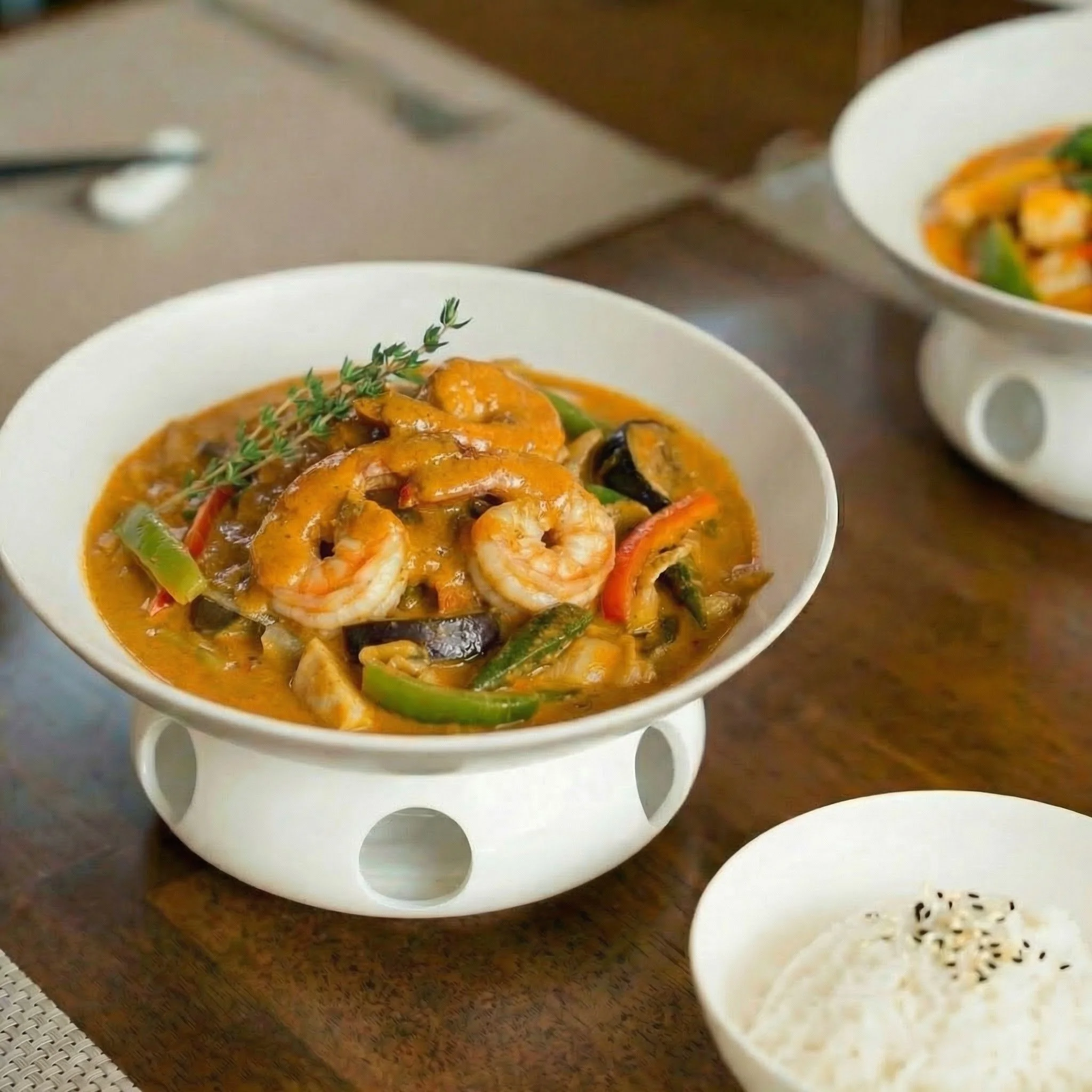 Scampis aux légumes thaï