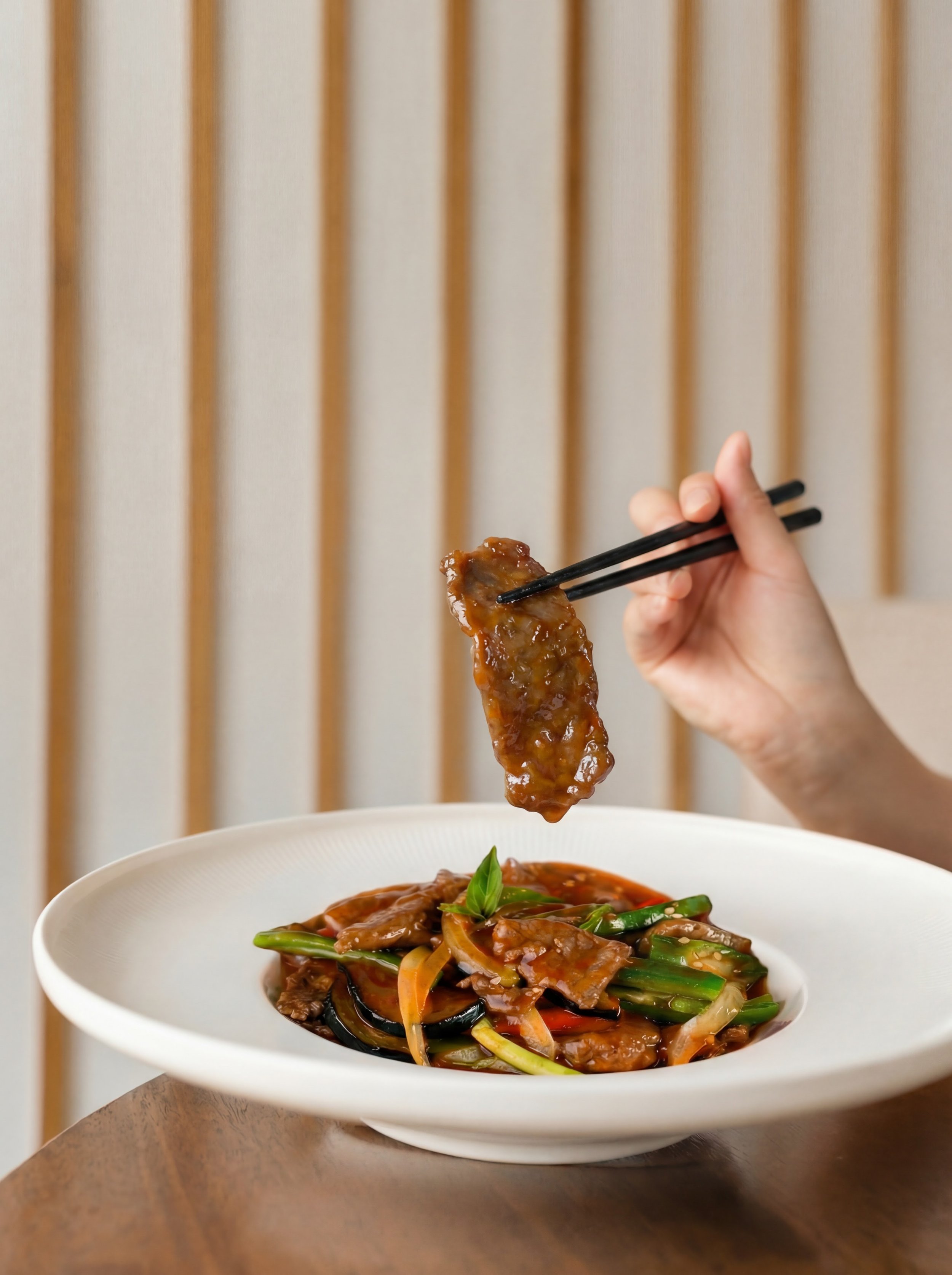 Filet de bœuf aux oignons