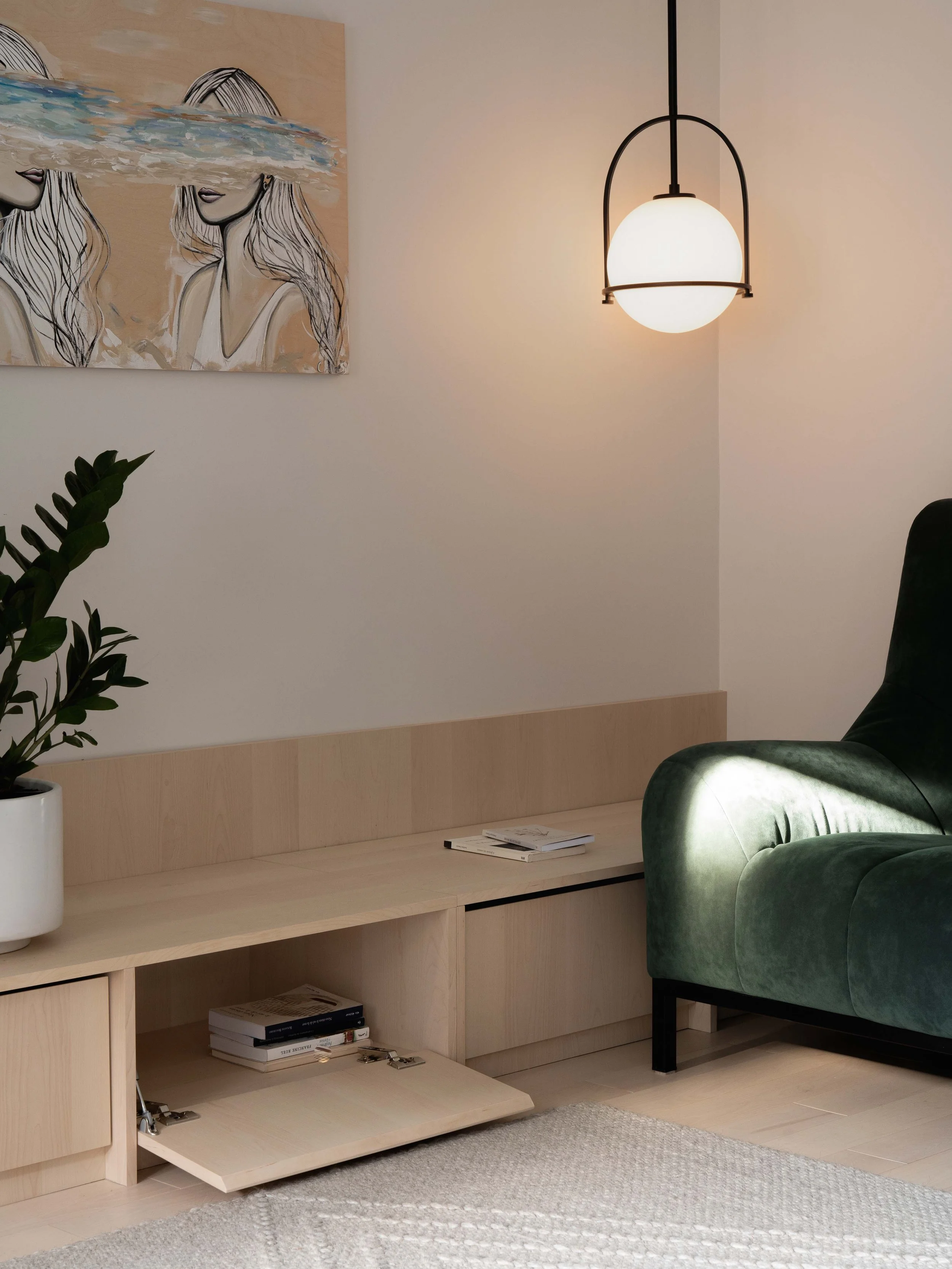 Design d'un mobilier banquette avec rangement par inscape le studio