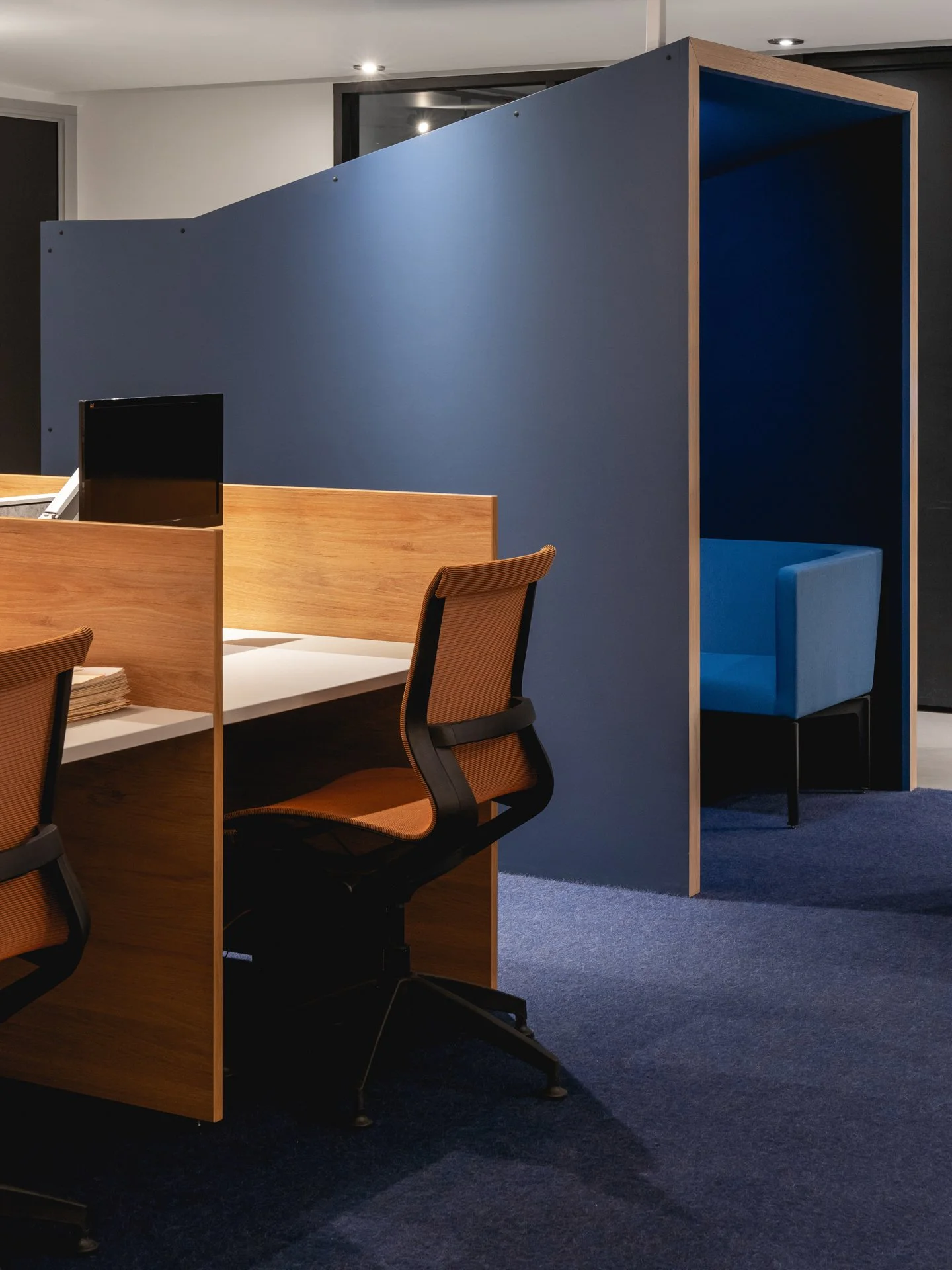 Espace de consultation dans la zone silencieuse par inscape le studio