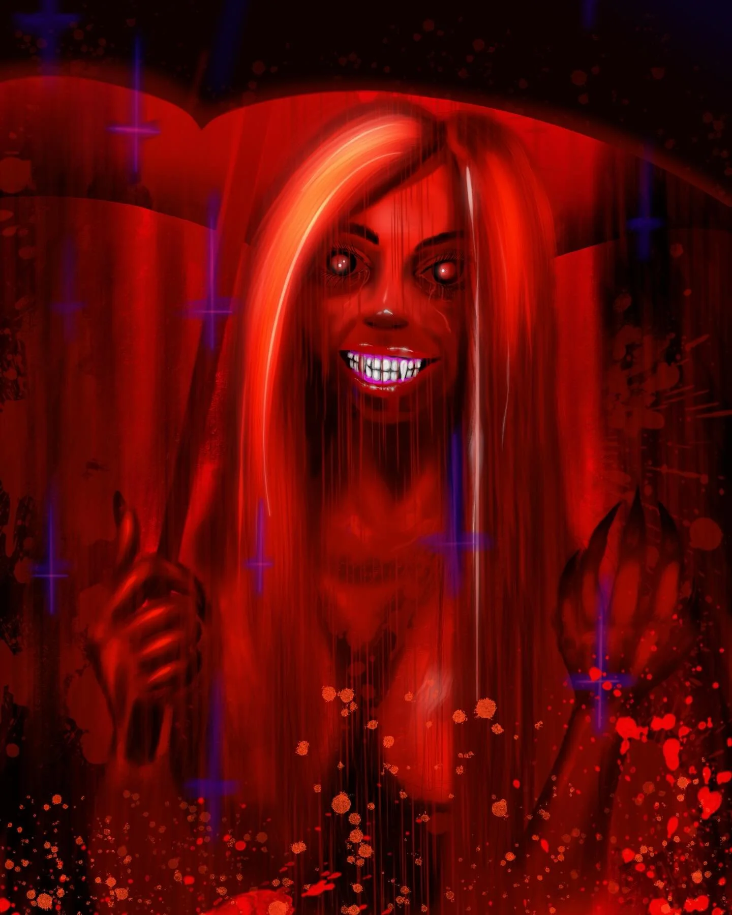 What she saw from herself deep inside, led her onto a path no one else could understand.

#blood #bloodmoon #bloodmooneclipse #bloodrain #darkpaths #innertruth #innerdemons