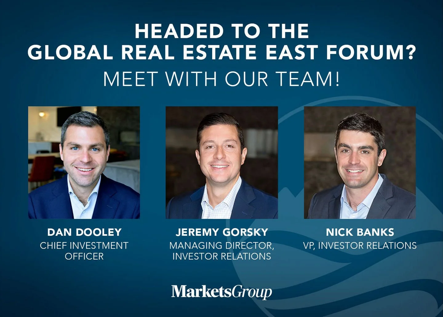 Our team is heading to the Markets Group Global Real Estate East Forum this week! They&rsquo;ll be connecting with industry leaders, exploring emerging trends, and gaining insights into the evolving real estate investment landscape. We hope to see yo