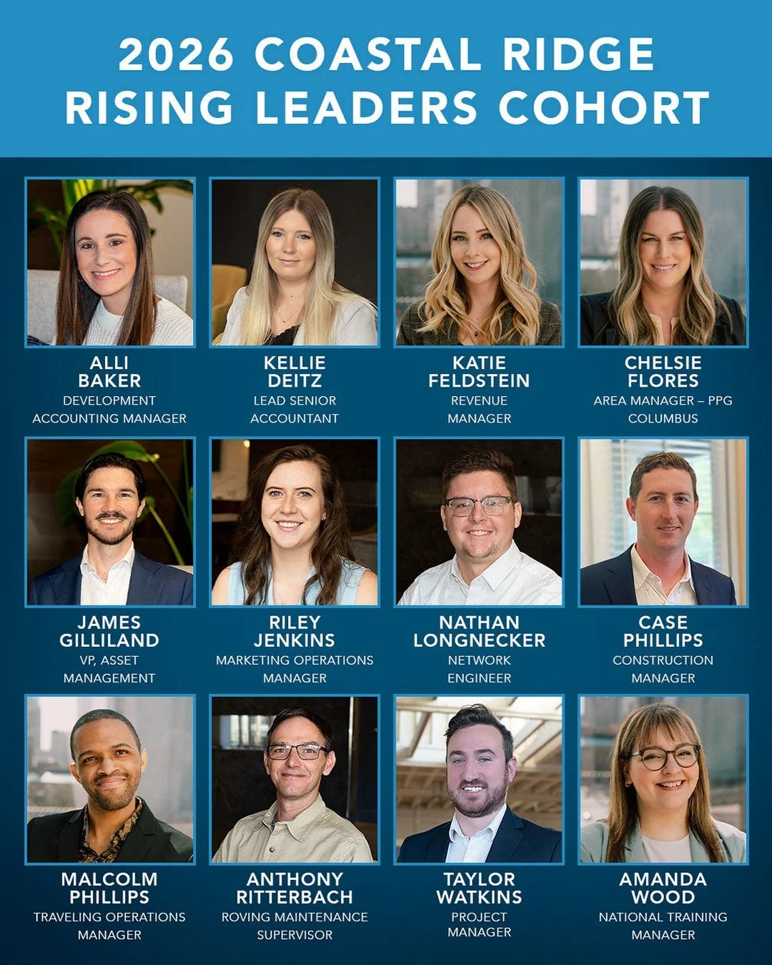 We&rsquo;re excited to announce the second annual Rising Leaders cohort, Coastal Ridge&rsquo;s professional development program for corporate team members!

This 12-month program is designed to elevate high-performing team members, enhancing leadersh