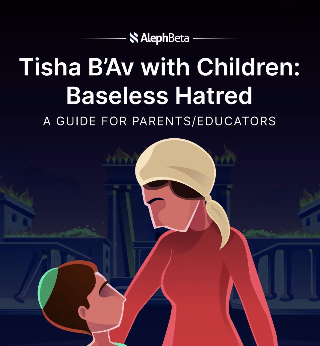 Mother and father sitting on the floor with their child, mourning.