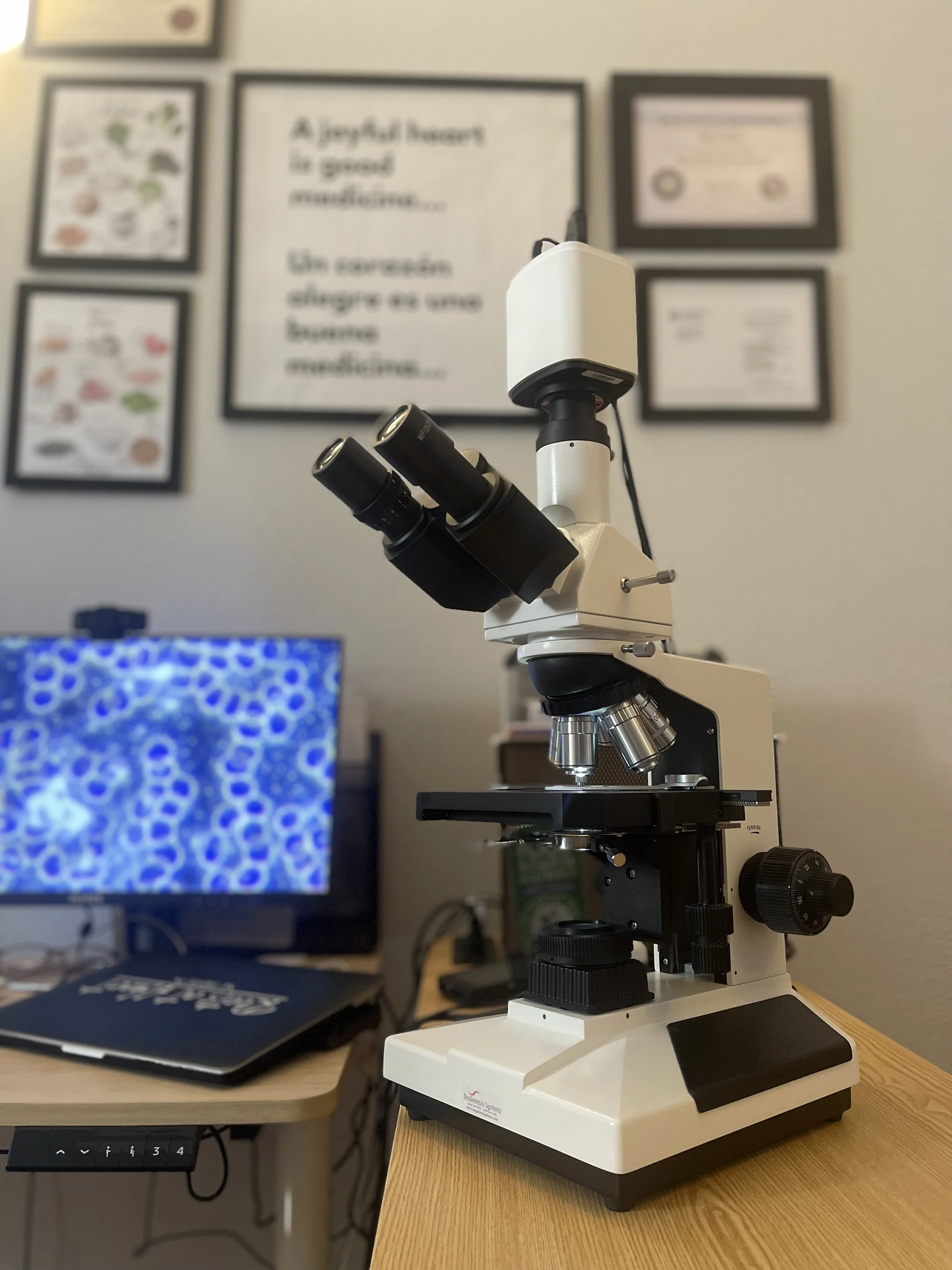 A microscope for nutritional microscopy