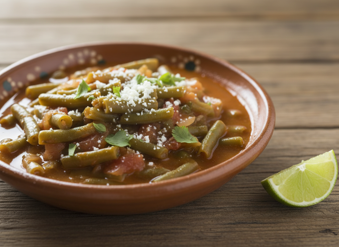 Green Bean + Tomato Guisado (with Herbs)