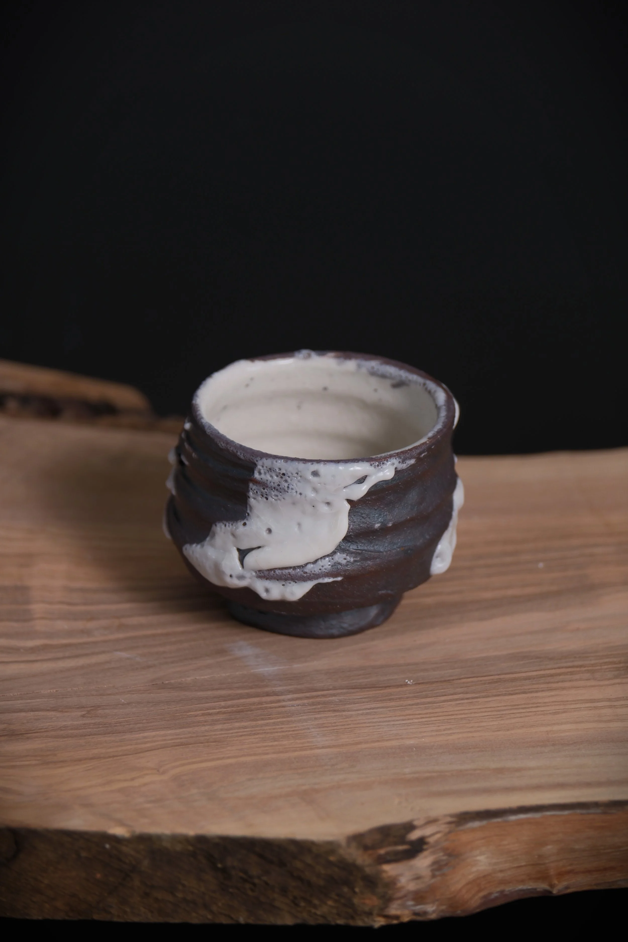 Uneven small shino cup