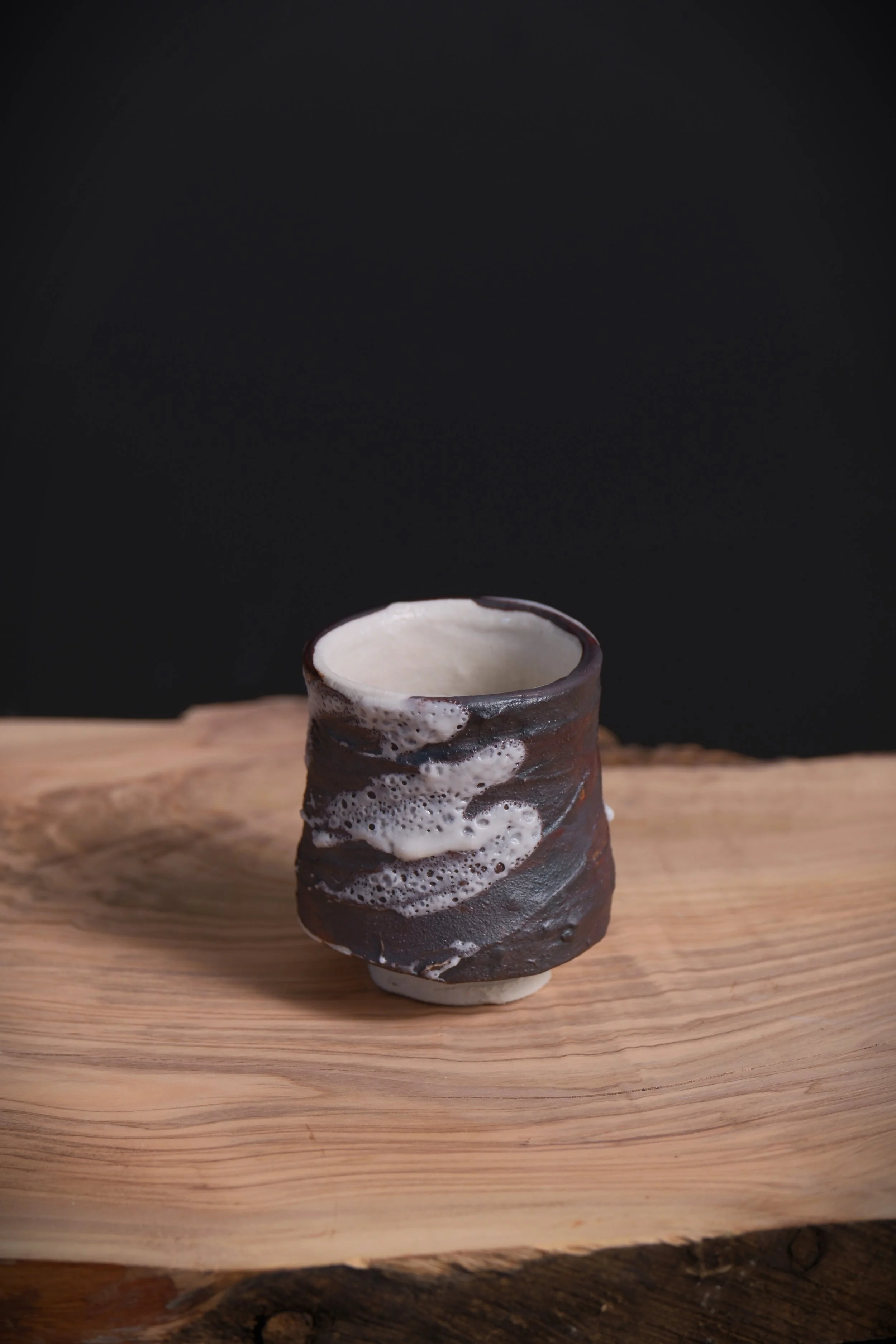 Uneven small shino cup