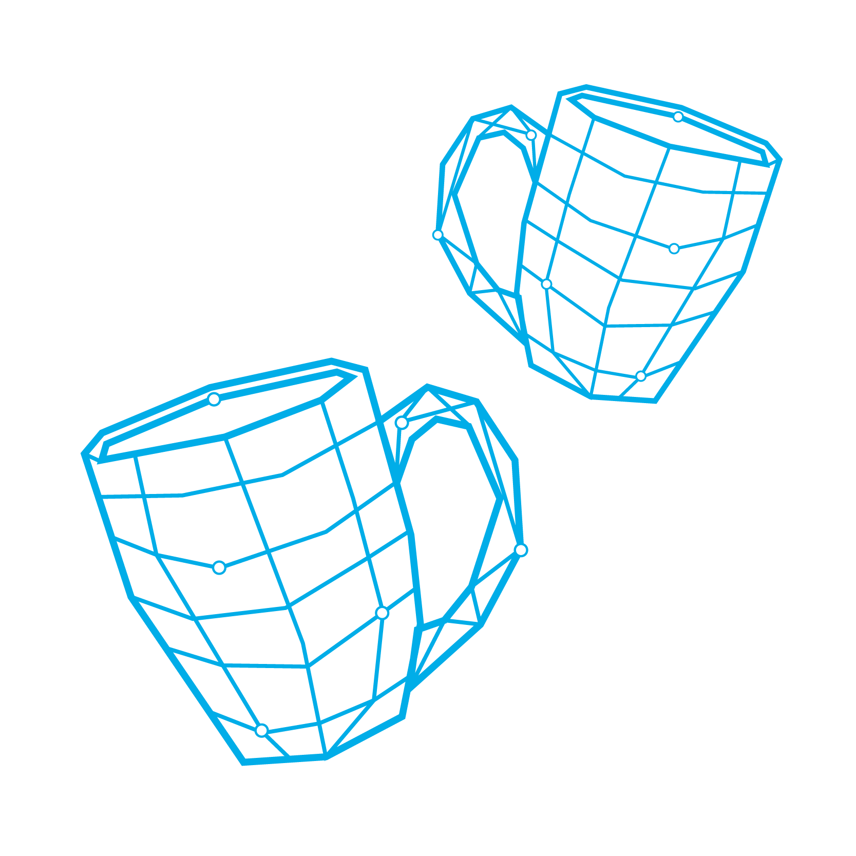 Graphical representation of two mugs, from the Learning at Work week campaign 2026.