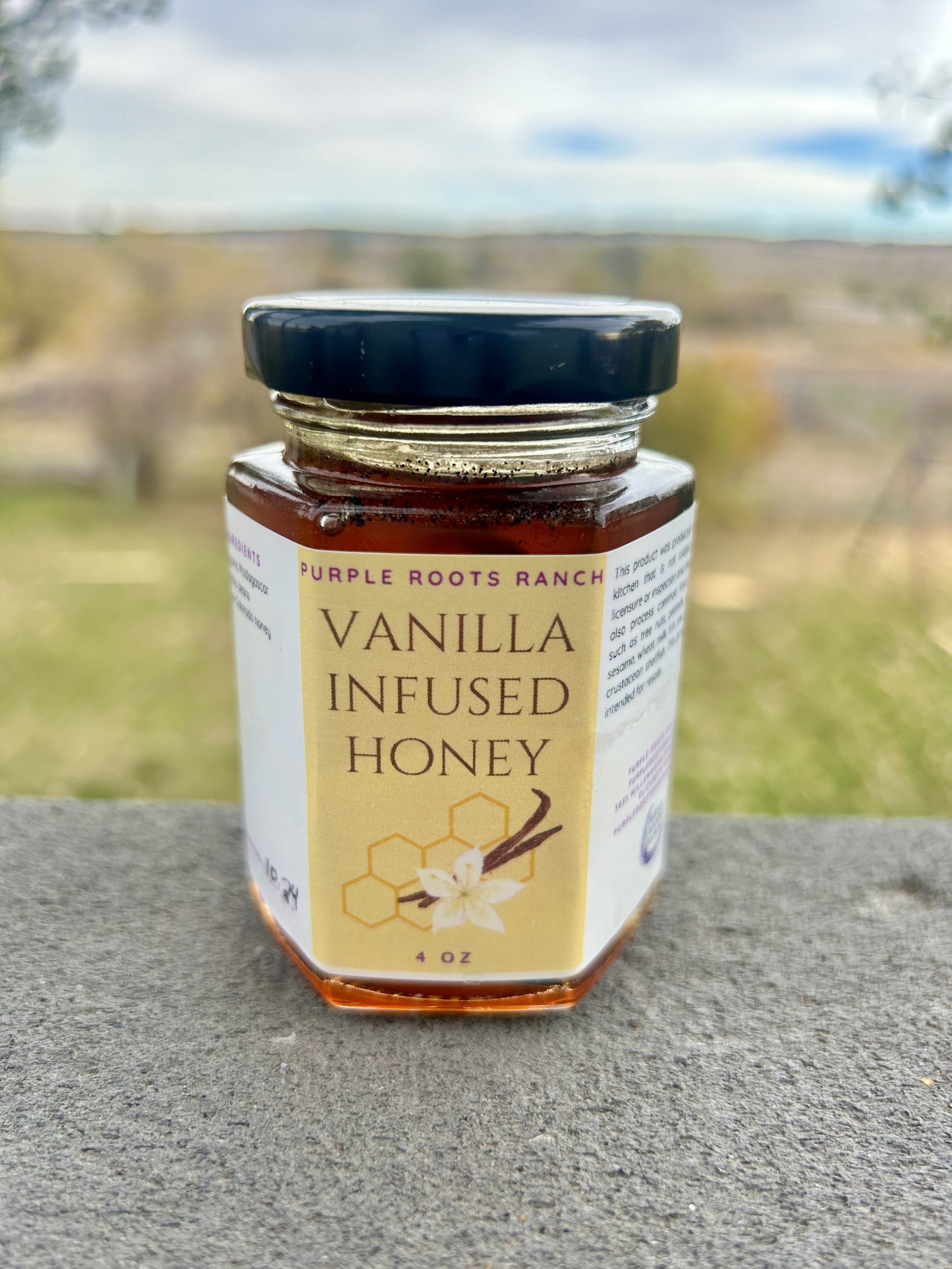 Vanilla Infused Colorado Honey