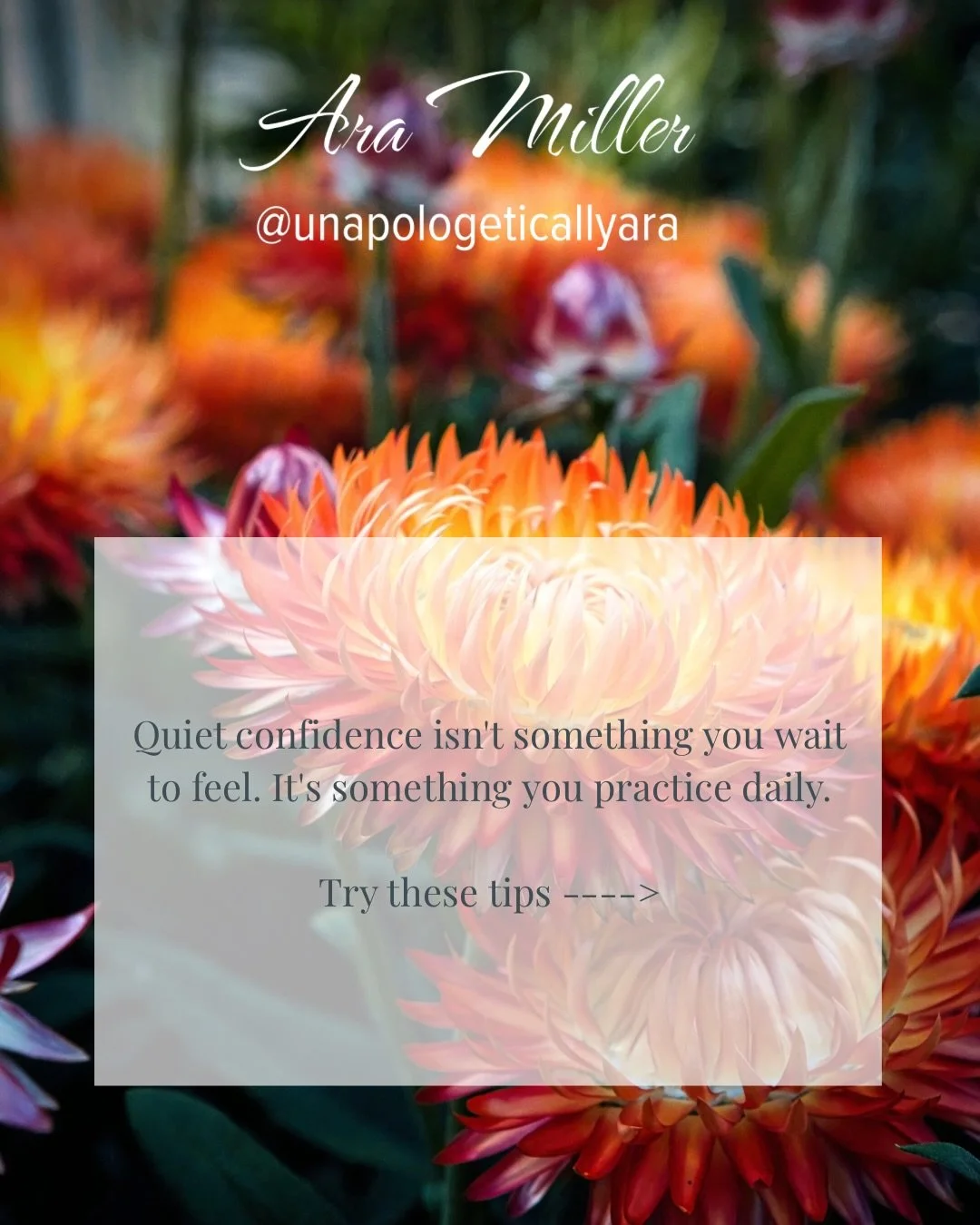 Confidence isn&rsquo;t loud. It doesn&rsquo;t announce itself or wait for permission. It&rsquo;s built in the quiet moments &mdash; the small choices, the words you use with yourself, the times you show up even when you&rsquo;re not sure you&rsquo;re