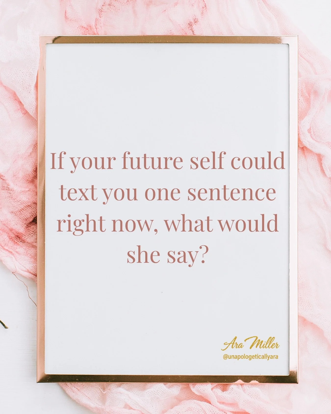 She&rsquo;s already there. She made it through the doubt, the overthinking, the waiting-until-she-felt-ready. And if she could reach back through time and send you one text right now &mdash; just one sentence &mdash; what would it say? Drop it in the