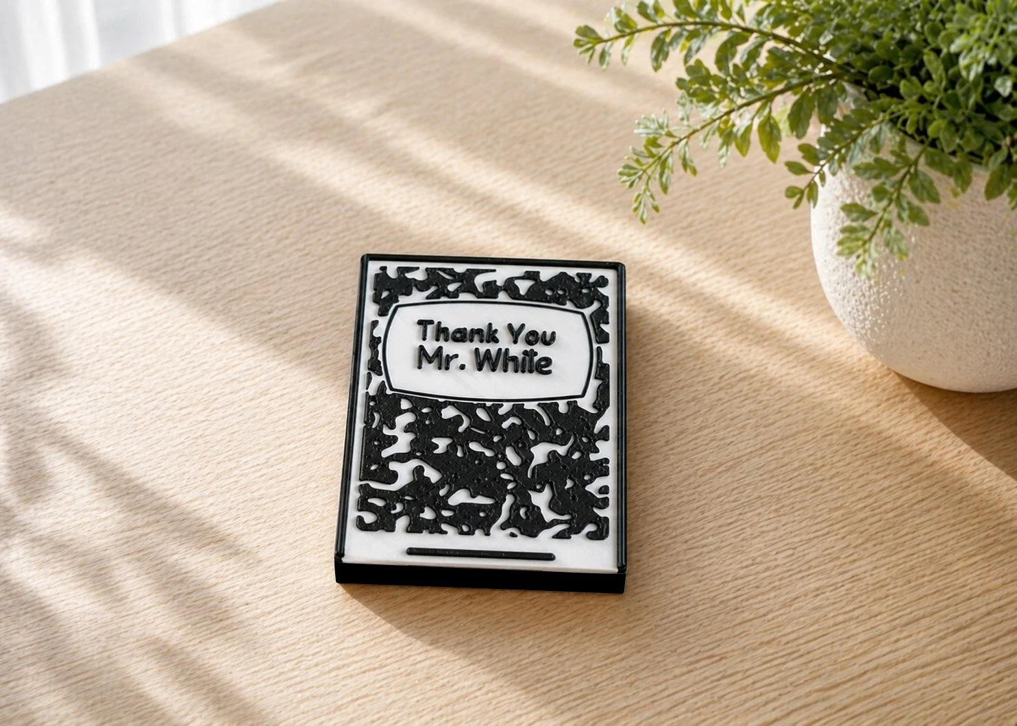 Personalized Teacher Gift Card Box