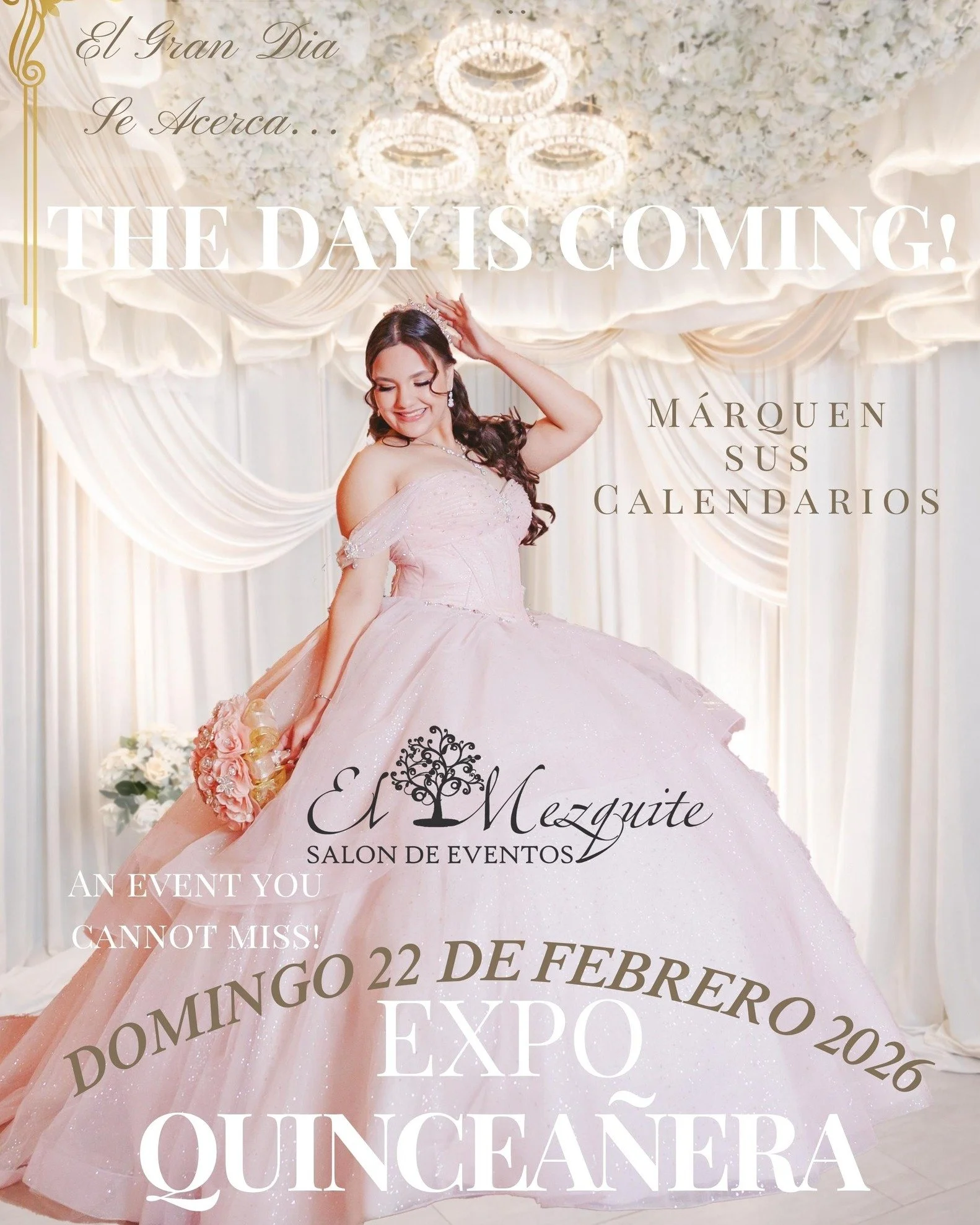 Es ma&ntilde;ana !

💕Salon de Eventos EL MEZQUITE; El escenario perfecto y exclusivo para bodas y quincea&ntilde;eras. ✨
El lugar que tu mereces, instalaciones remodeladas, experiencia, tradicion y compromiso.  Visitanos para recibir atencion person