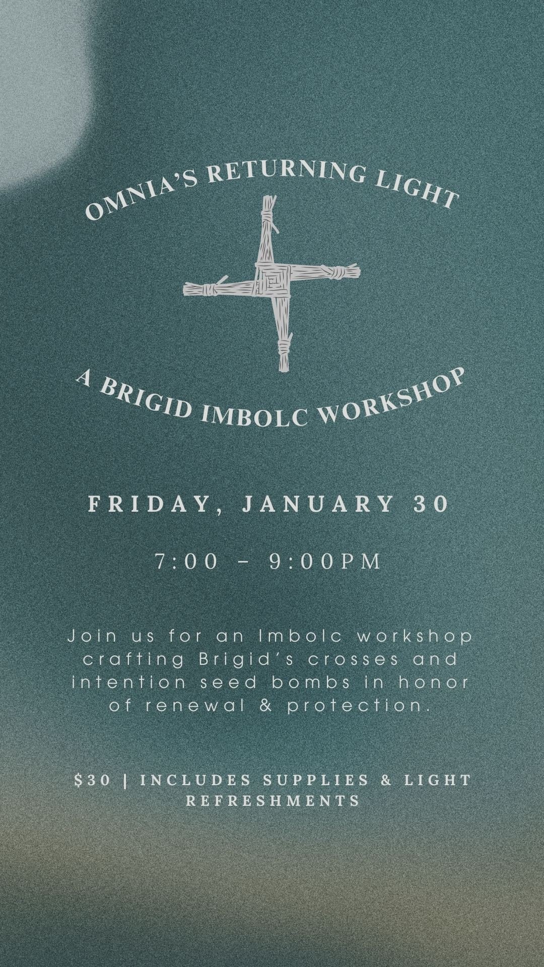 OMNIAs Returning Light - A Brigid Imbolc Workshop