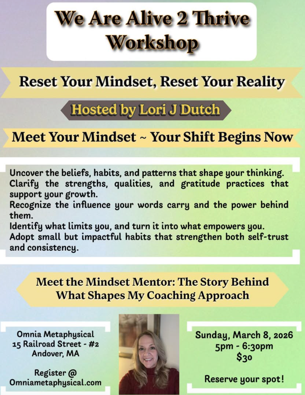 Reset Your Mind, Reset Your Reality Workshop