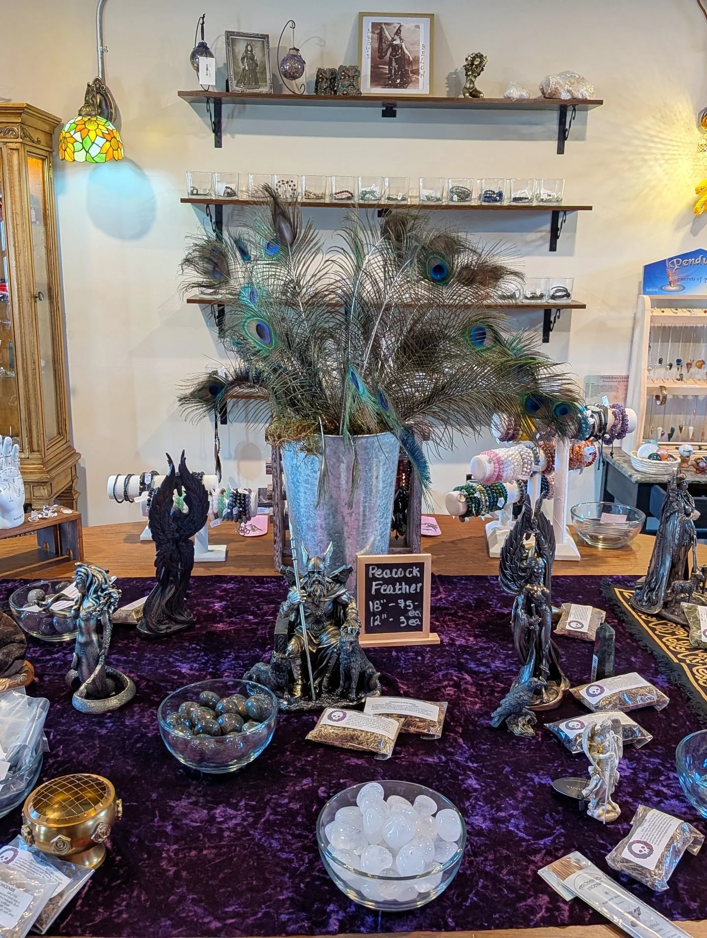 Did you know each Deity has specific herbs and crystals associated with their energy?🌿🔮
Our offering table was intentionally curated to reflect these sacred correspondences, supporting ritual, devotion, and energetic work.
Swipe to see how each ele