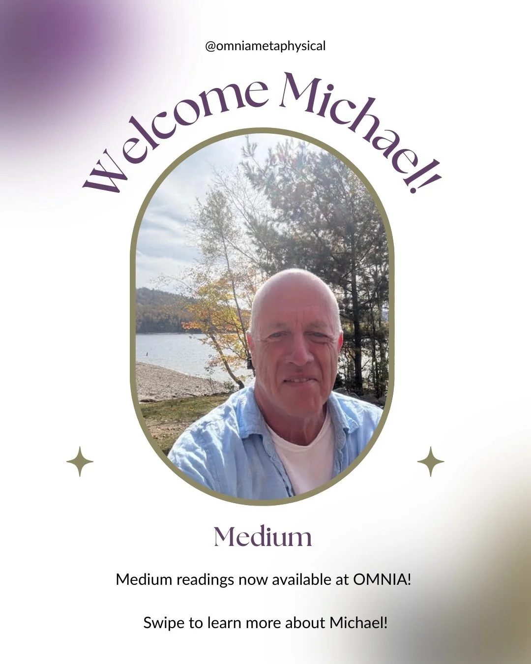 ✨Please join us in welcoming Mike Gilroy to OMNIA!✨
We&rsquo;re honored to now offer Mediumship Readings with Mike, available in person and virtually.
With over 20 years of experience, Mike&rsquo;s work centers on providing meaningful evidence of the