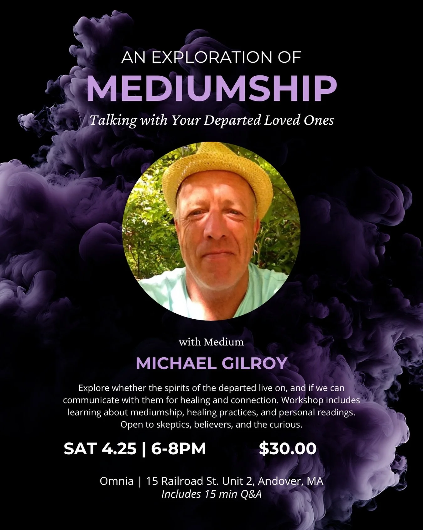 🔮 An Exploration of Mediumship 🔮
Do our loved ones ever truly leave us&hellip; or do they simply exist beyond what we can see?
Join us for a powerful and thought-provoking evening with Medium Michael Gilroy as we explore the space between worlds, w