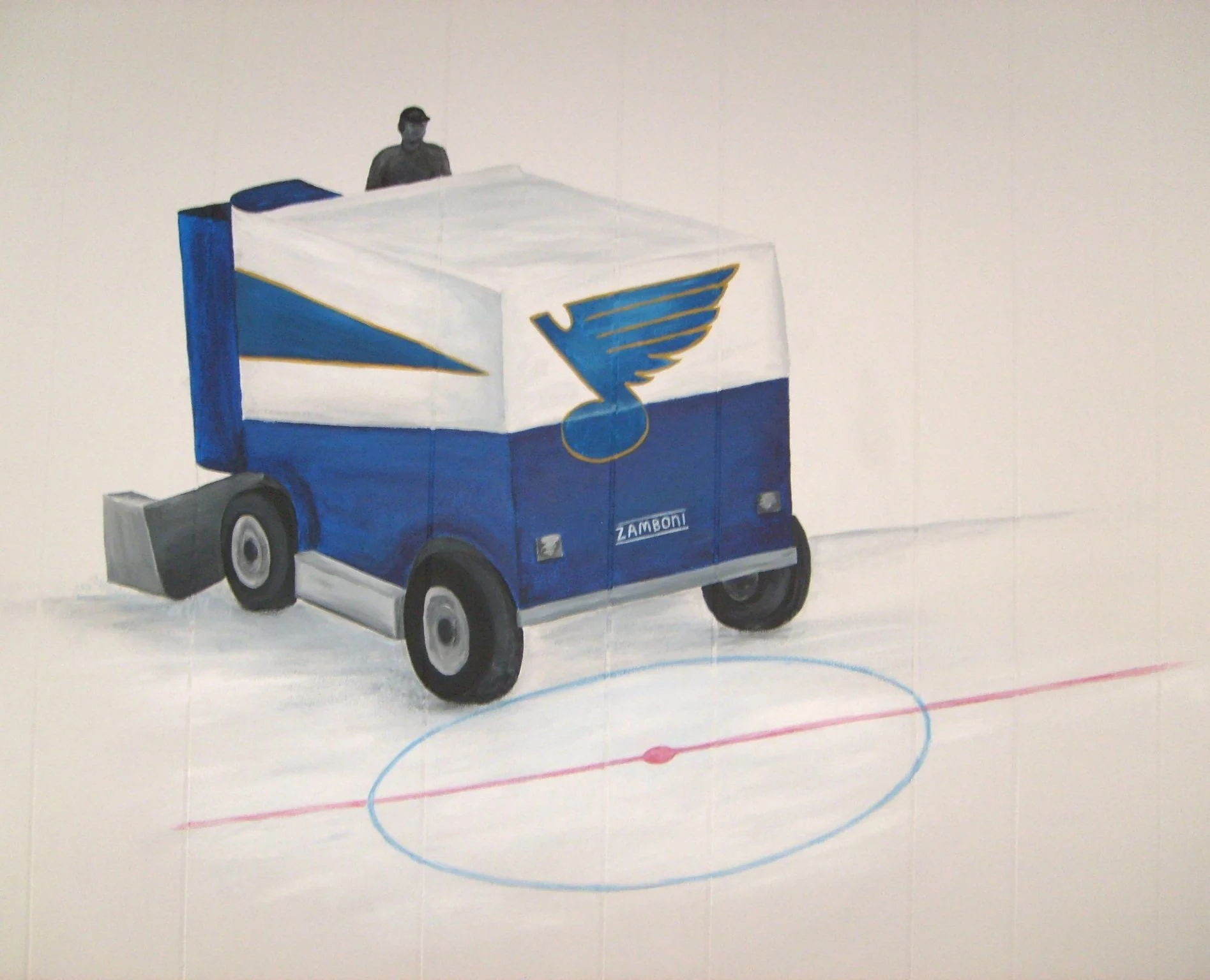 Hockey mural, Hockey themed room