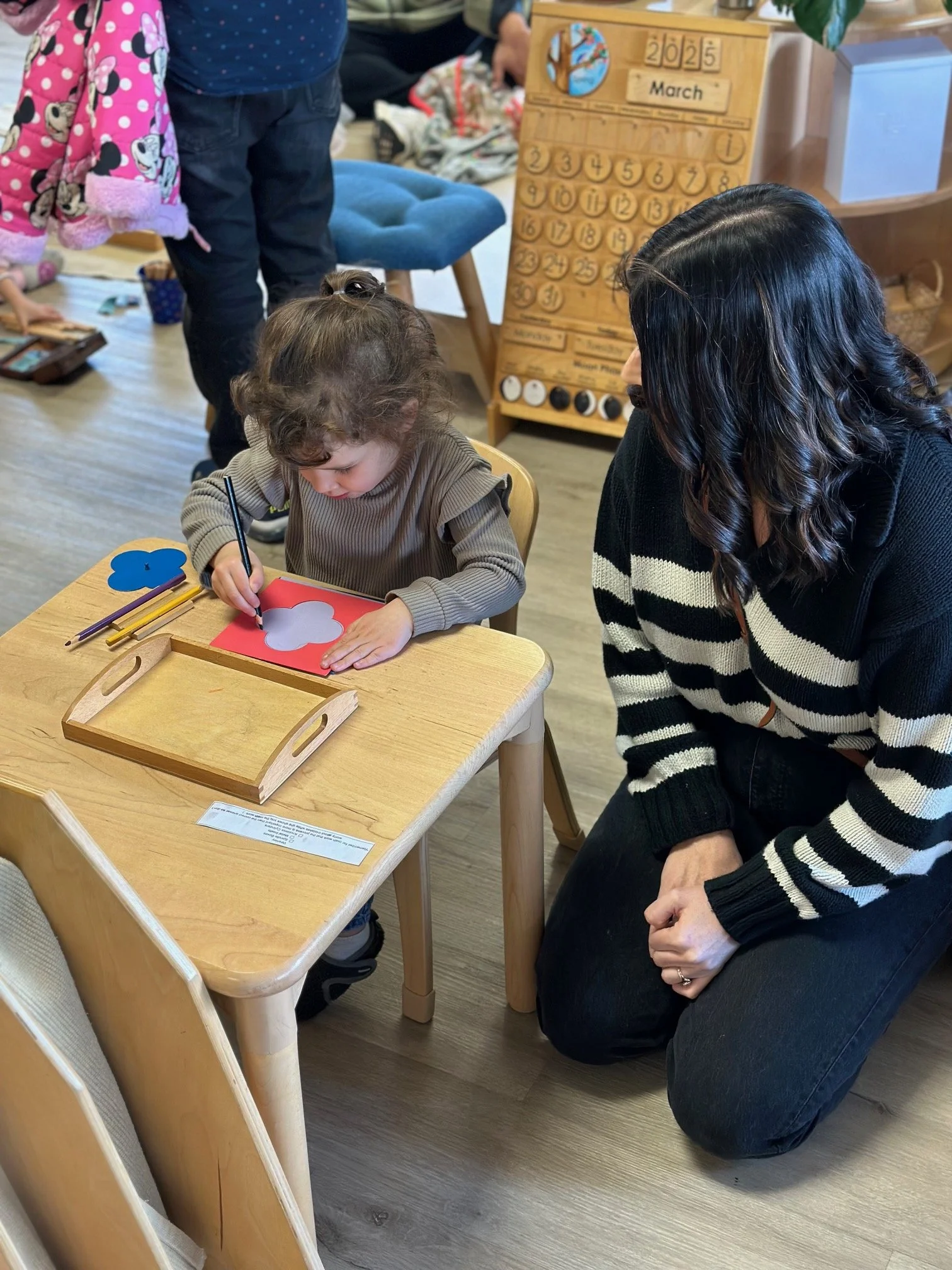 Inside Parent Child Night at Wayland Montessori