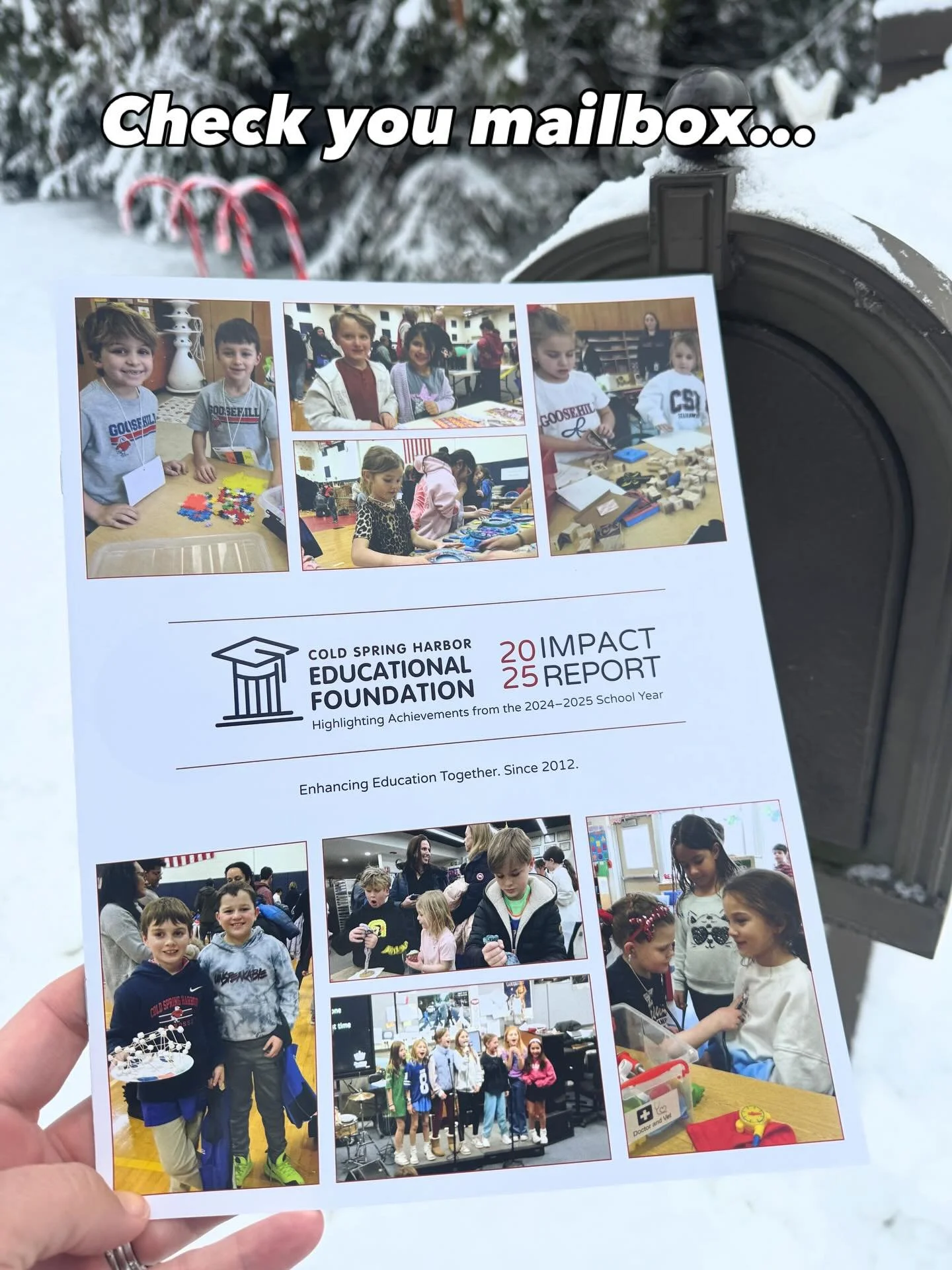 You will find the 2025 CSH Ed Foundation Impact Report in you mailbox. We would love for you to look through the report to see all the grants that we were able to fund. It&rsquo;s important to us that you know the dollars you generously donate are th