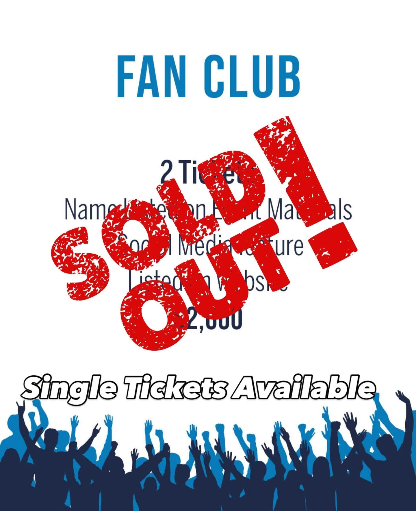 Fan Club Sponsorship SOLD OUT!!! Single Tickets available! Link in bio.  https://www.cshedfoundation.com/2025-encore-for-education