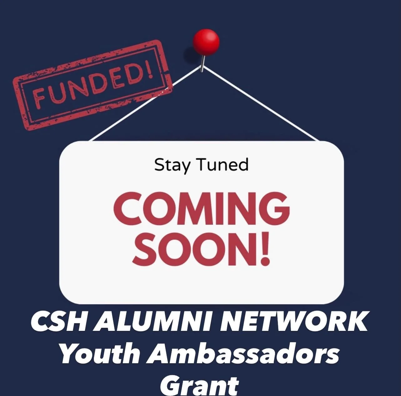 New Grant Alert ‼️ Alumni Network - Alumnifire Online. Thank you to the Youth Ambassadors for all the hard work putting this Grant together.  Csh Jr/Sr
