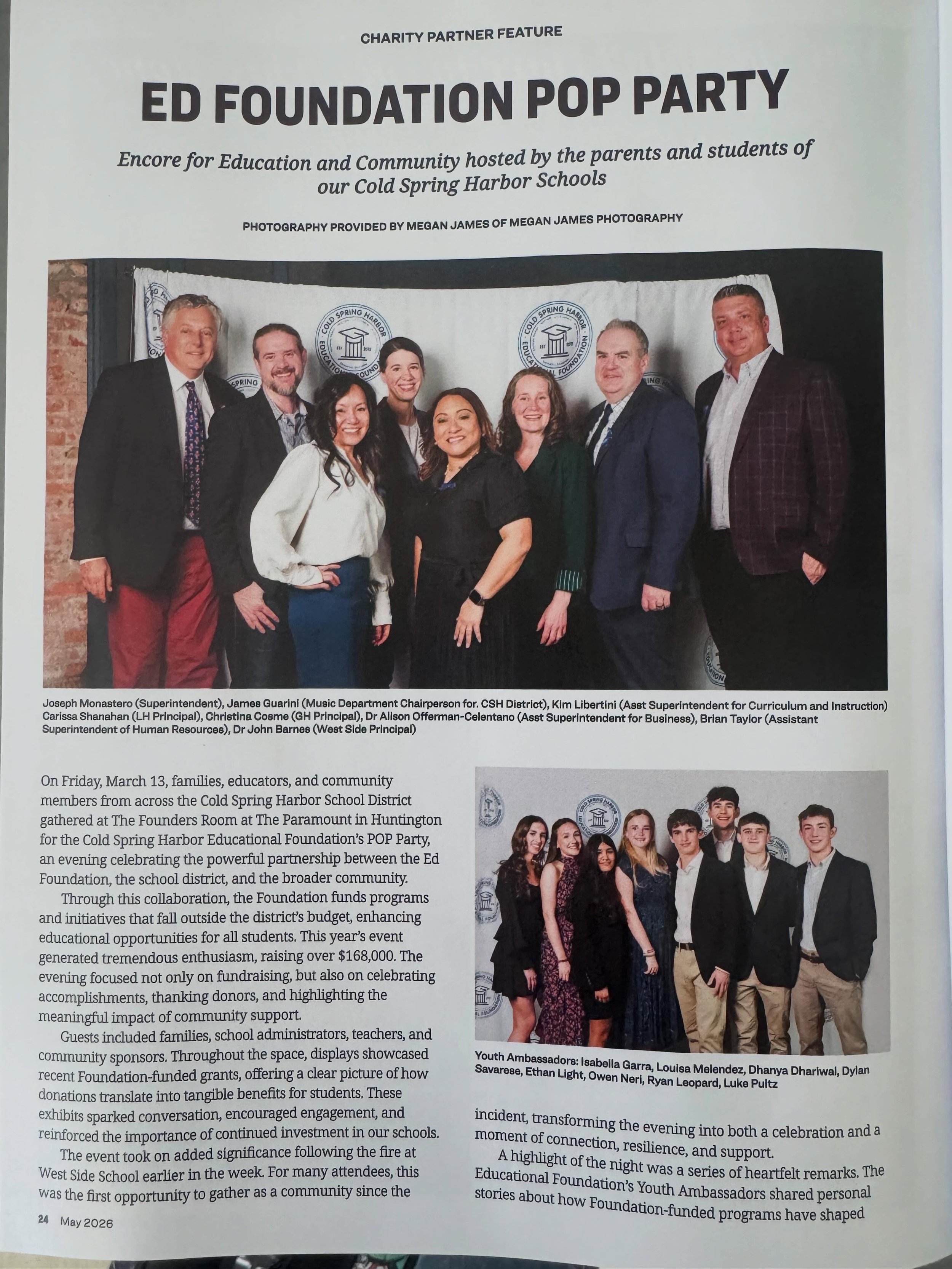 Thank you Stroll Lloyd Harbor for featuring our  POP Party. Power Of Partnership.