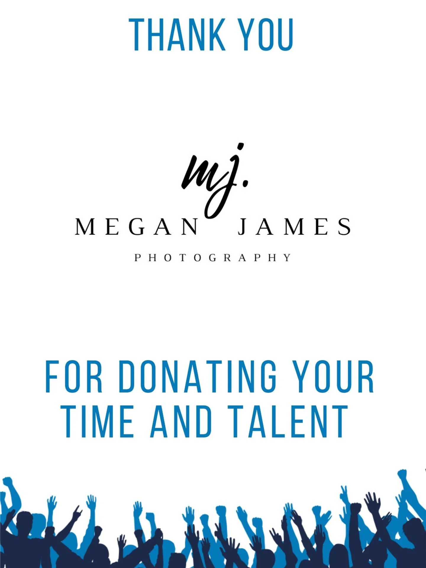 Thank you Megan James Photography for donating your time and talent for the POP Party.