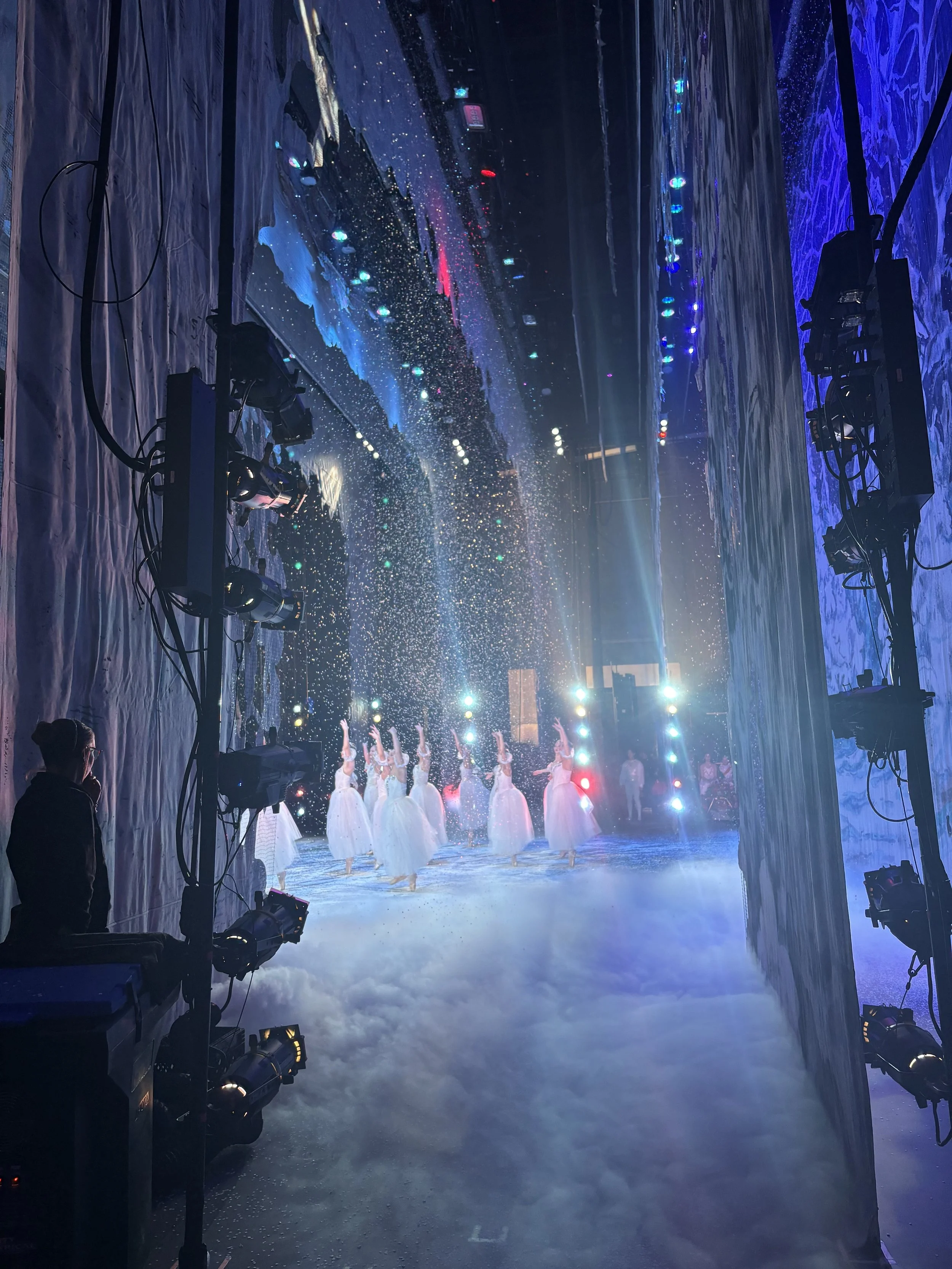 Backstage during The Nutcracker