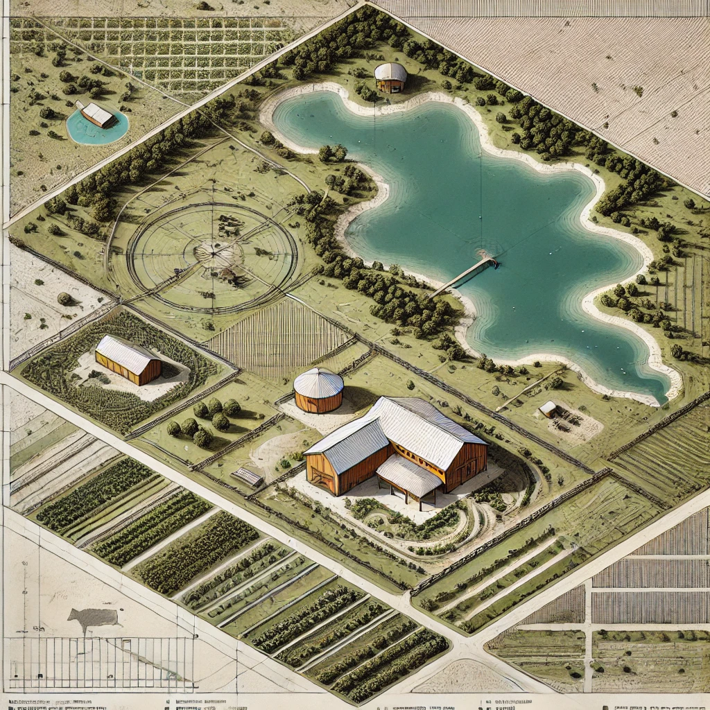 An image of the central Texas ranch 'Serenity's Landing.'.