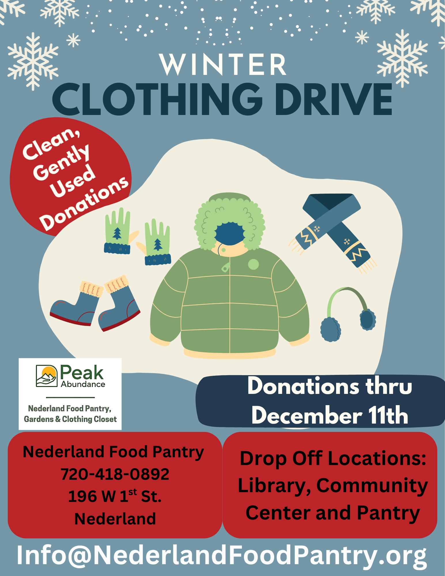 Winter Clothing Drive
