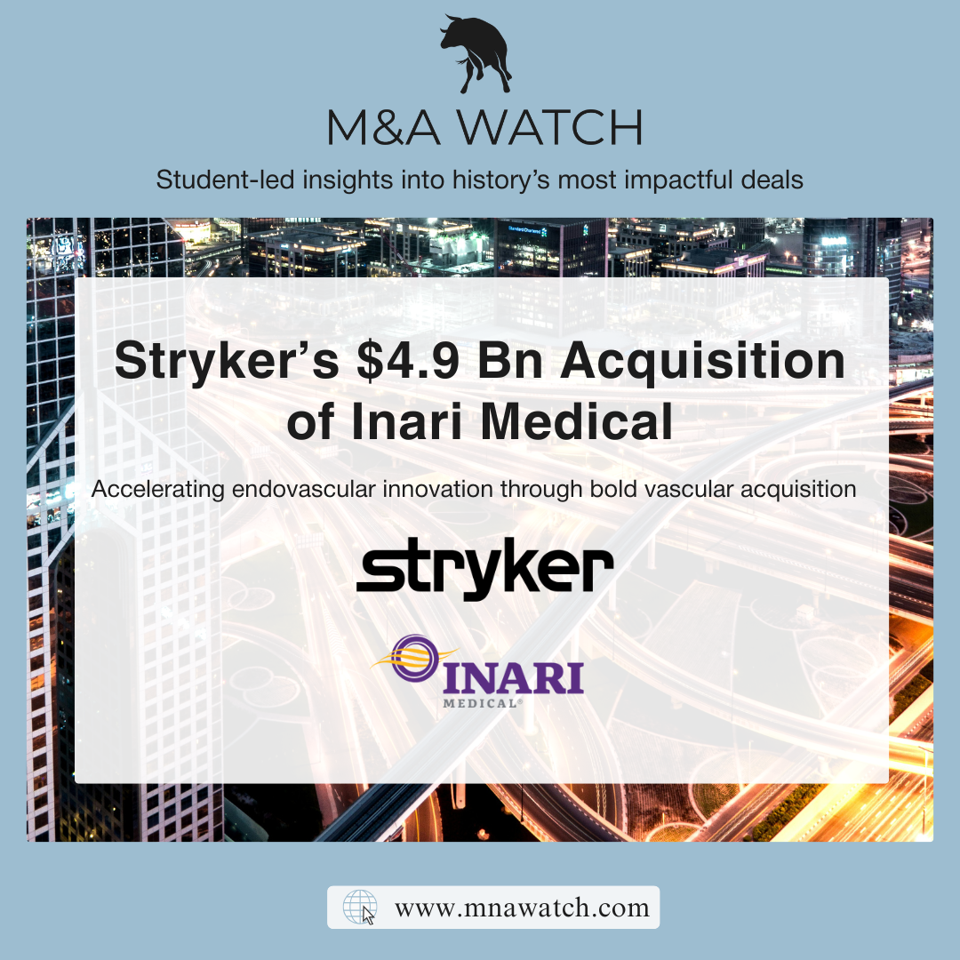 Stryker’s $4.9bn Acquisition of Inari Medical