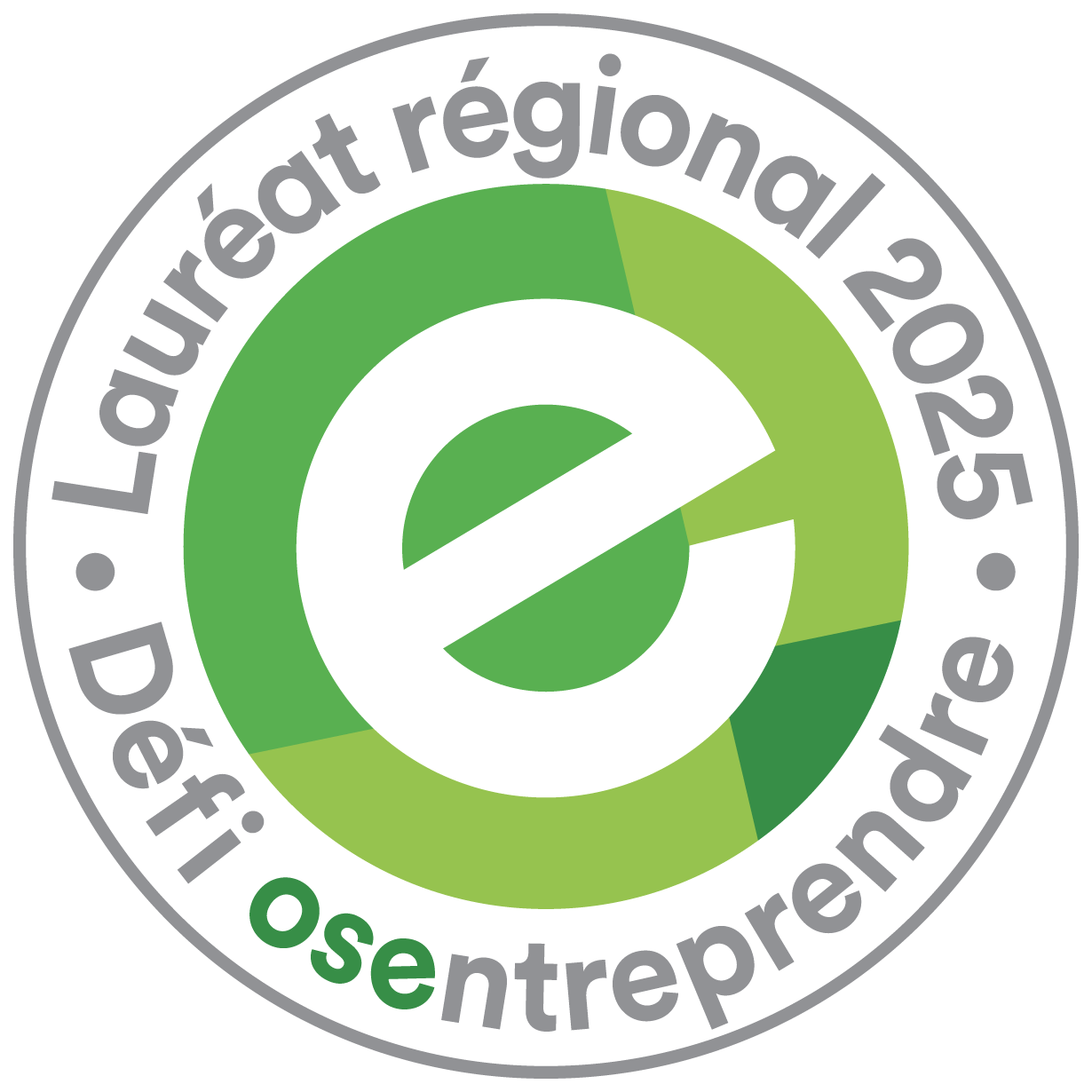 Logo 1 : Défi OSEntreprendre, lauréat régional 2025, Bas-Saint-Laurent