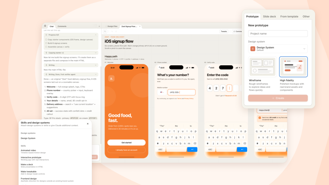 claude design interface