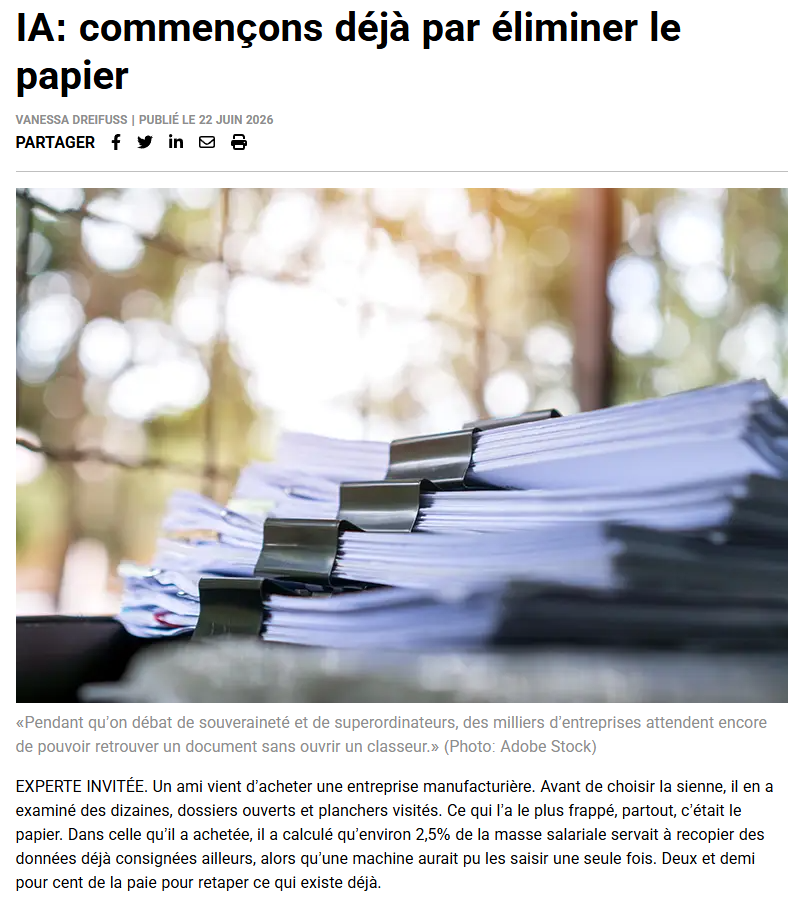 Article de les affaires