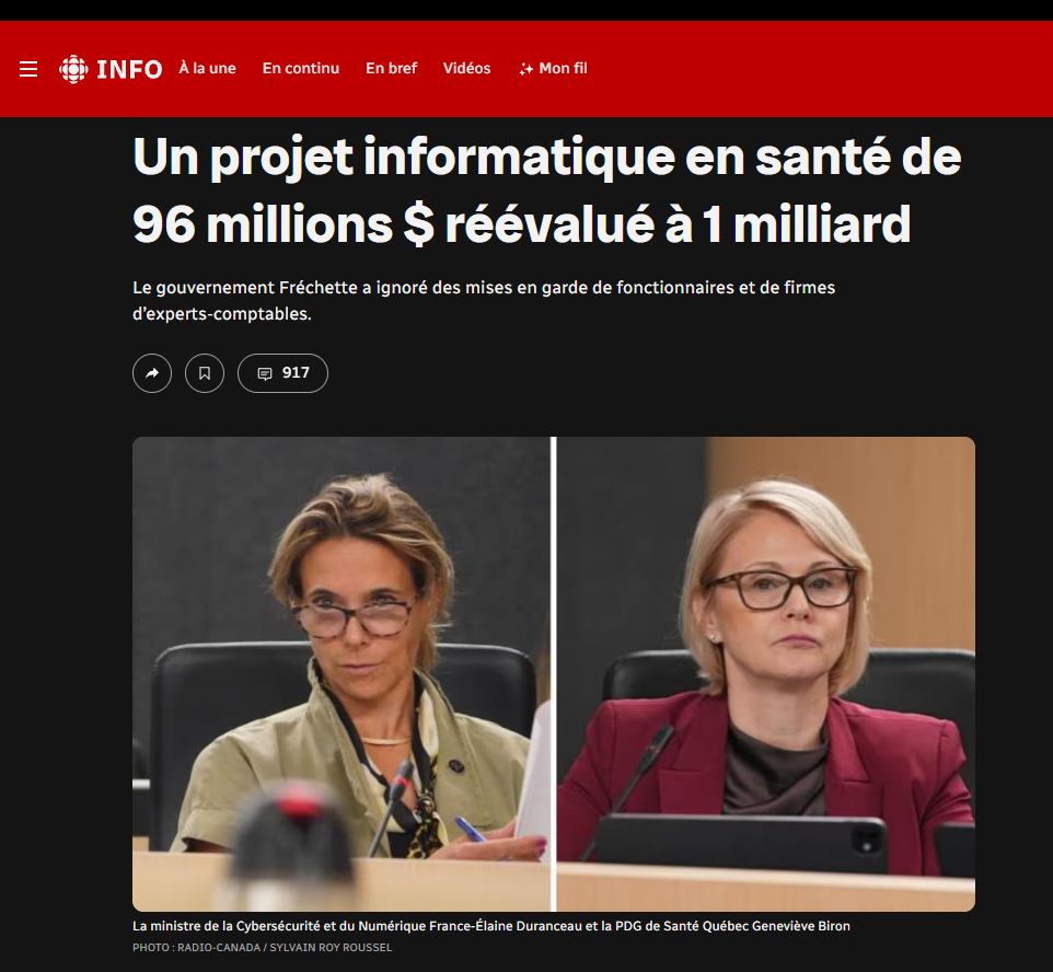 Image site radio canada - projet informatique