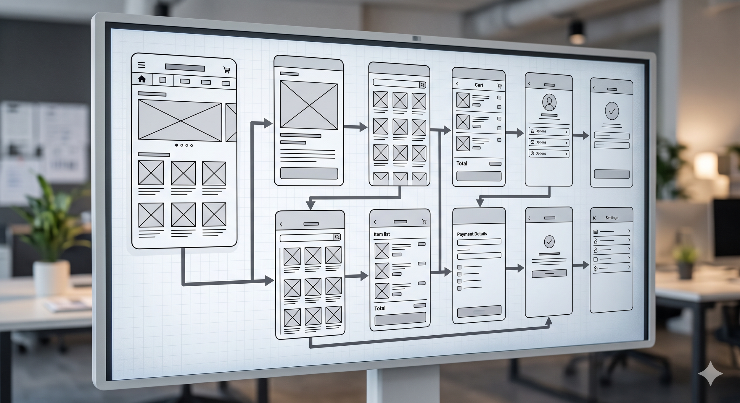 Maquette de wireframe