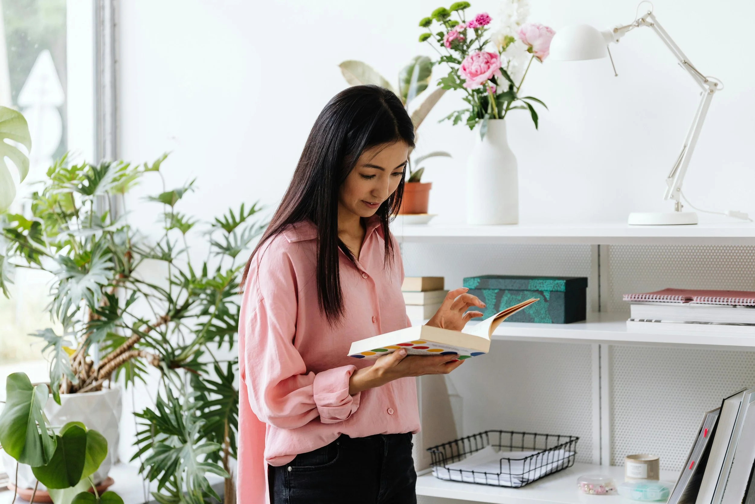 Teen girl reading - Literacy Beyond Words