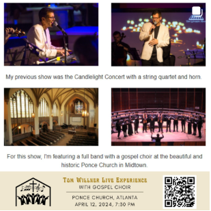 Get Tickets to the Tom Willner Live Experience with Gospel Choir Concert