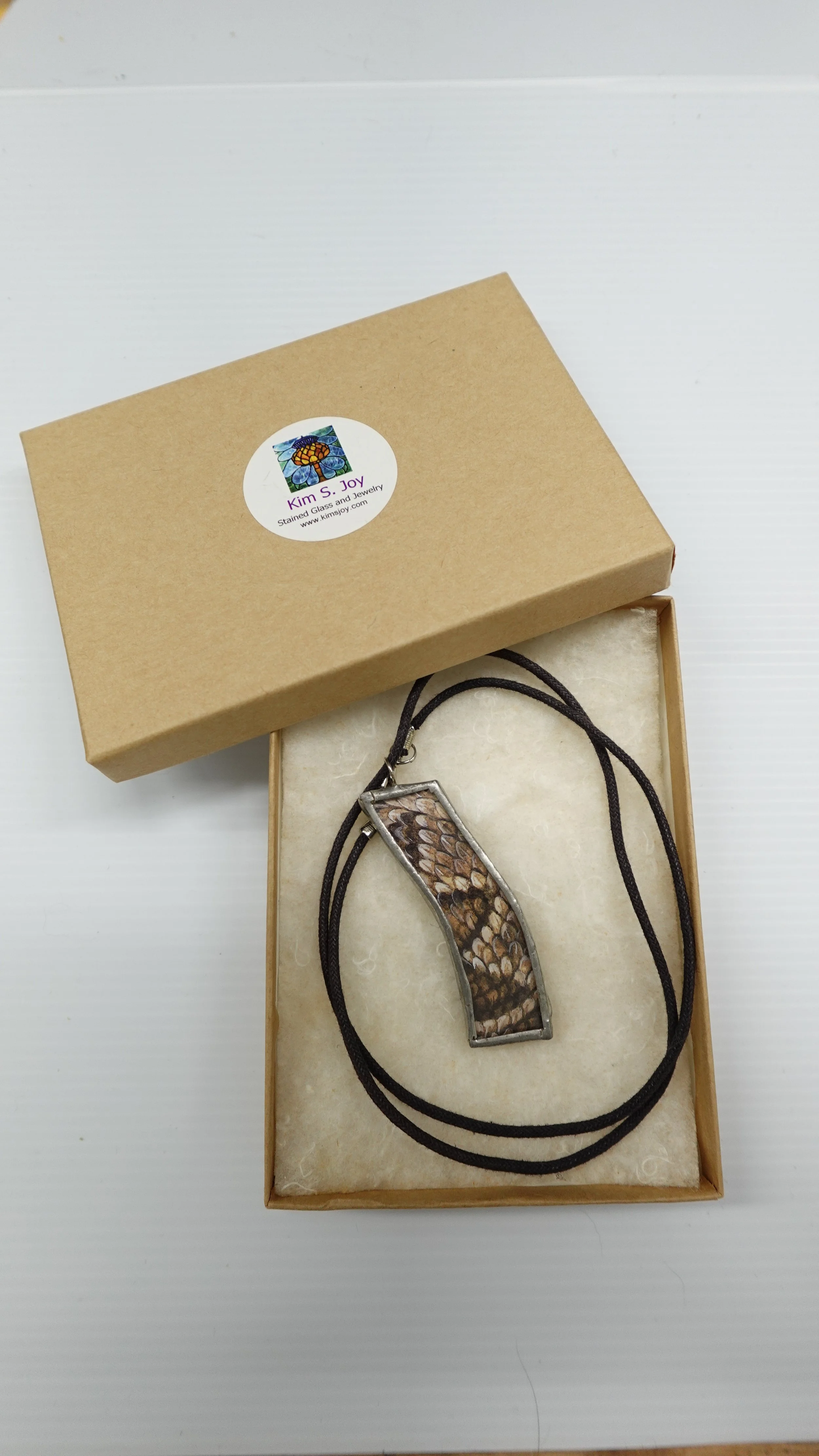 Snakeskin Reversible Pendant