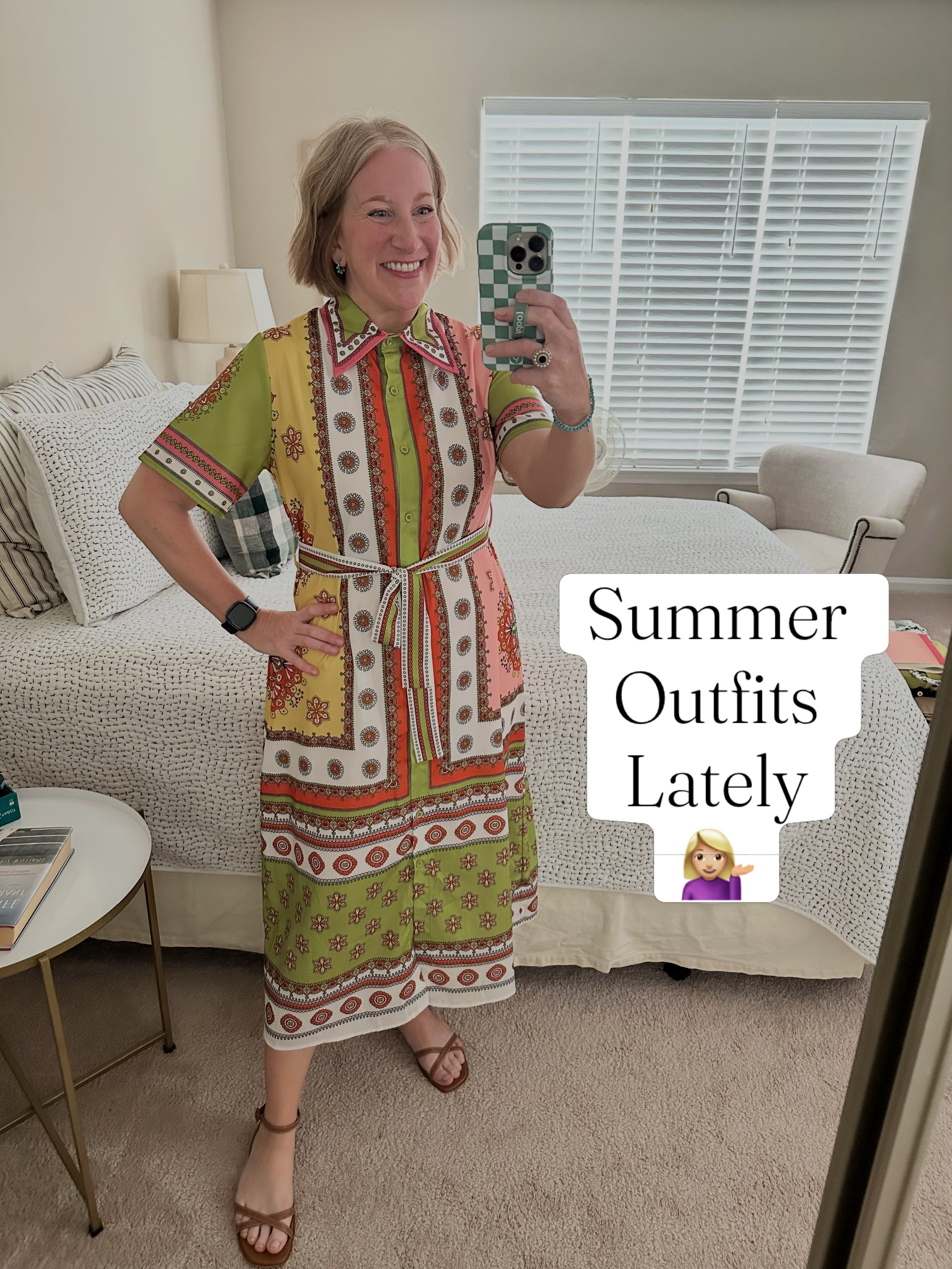 Summer isn&rsquo;t my favorite season to get dressed, but I feel like I&rsquo;ve done well considering this is my first southern summer in MANY years 🔥

Breathable fabrics, easy color palettes, playful accessories. Done. Above all else- trust your i