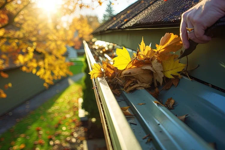 View of Safeguard Your Home with Leaf Gutter Guard Installation — Red River Roofing