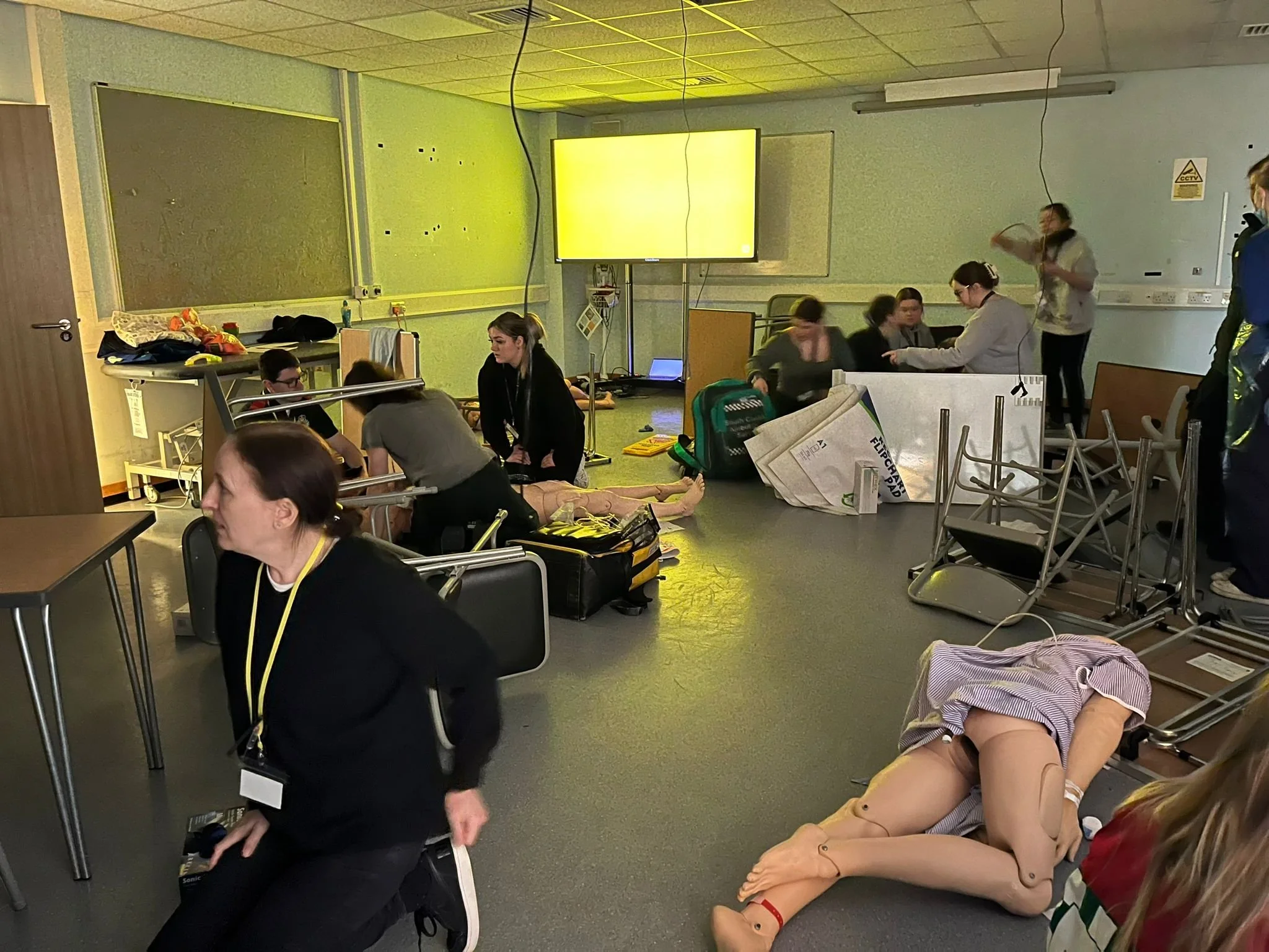 Multiple casualty patient assessments. 