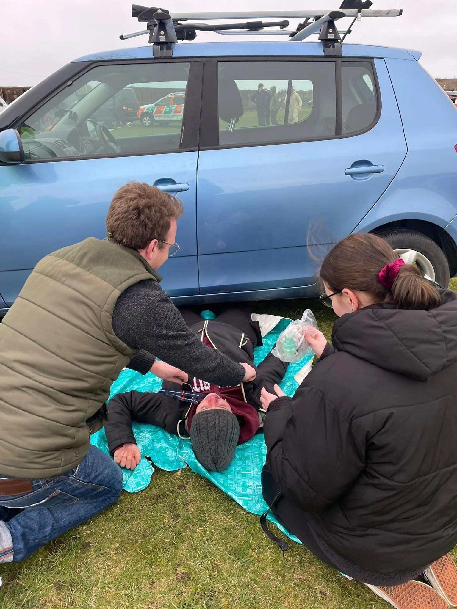 Treating a patient who is trapped