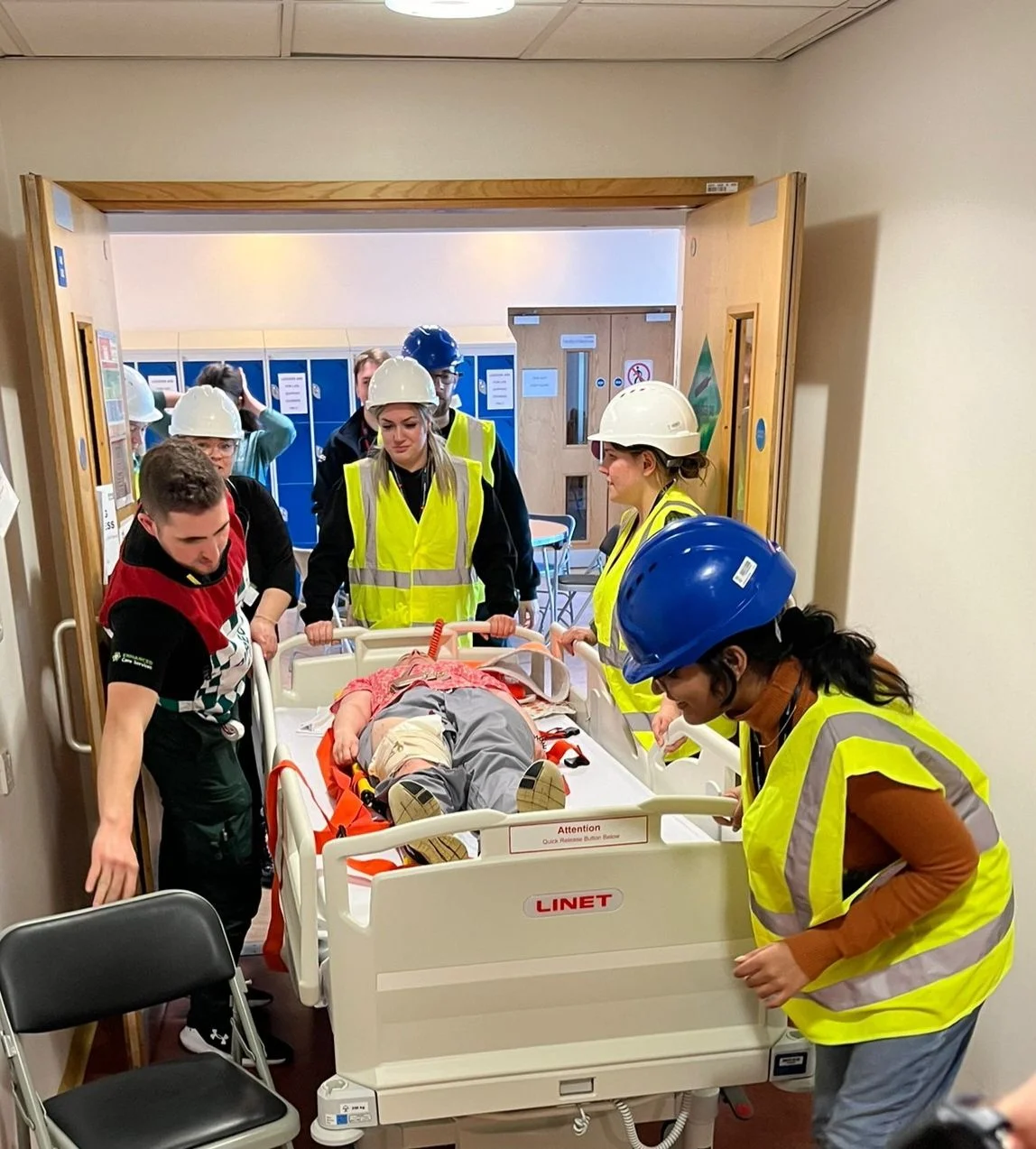 Patient being transported to ED 