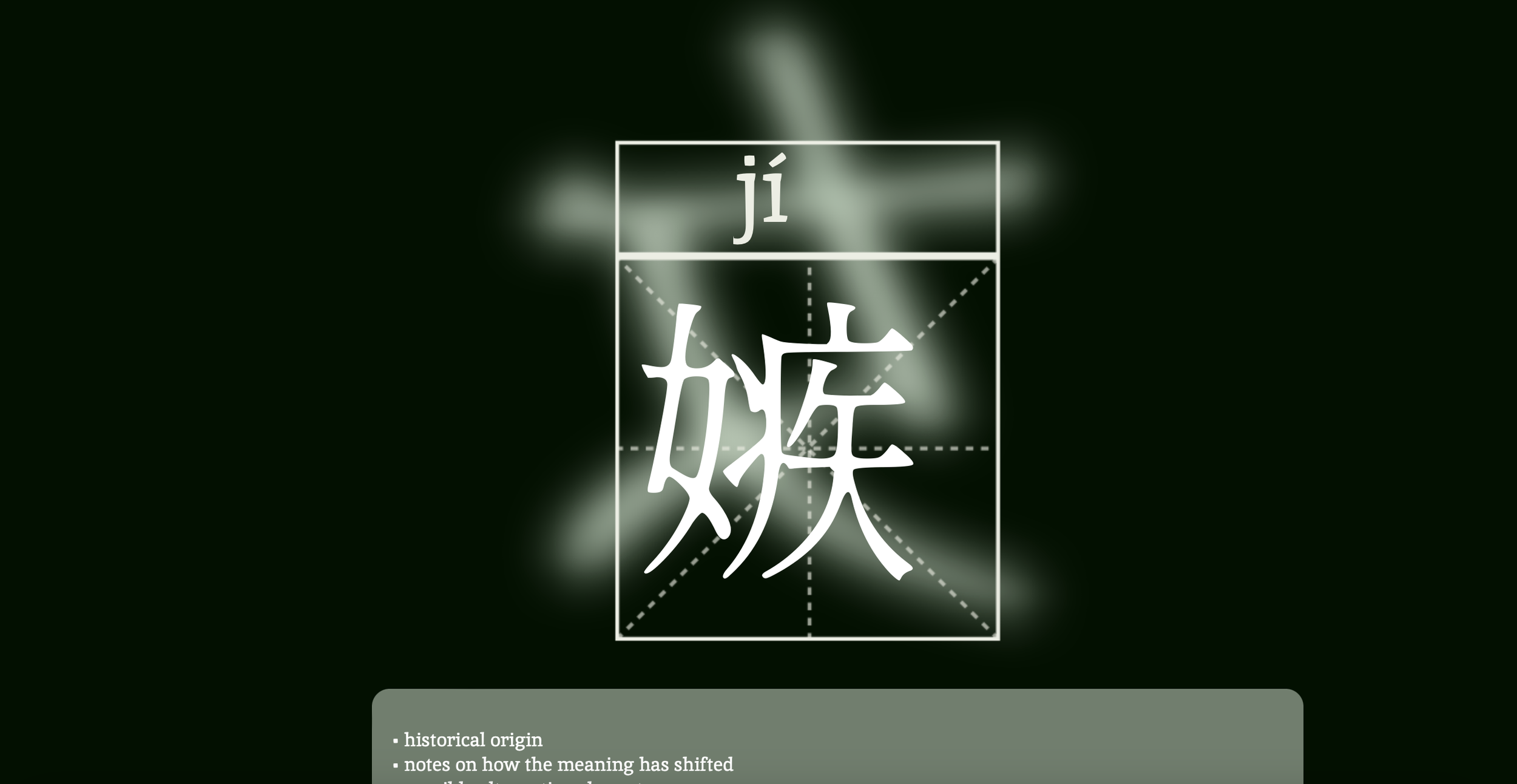 Gendered Violence in Chinese Characters (Website Development)