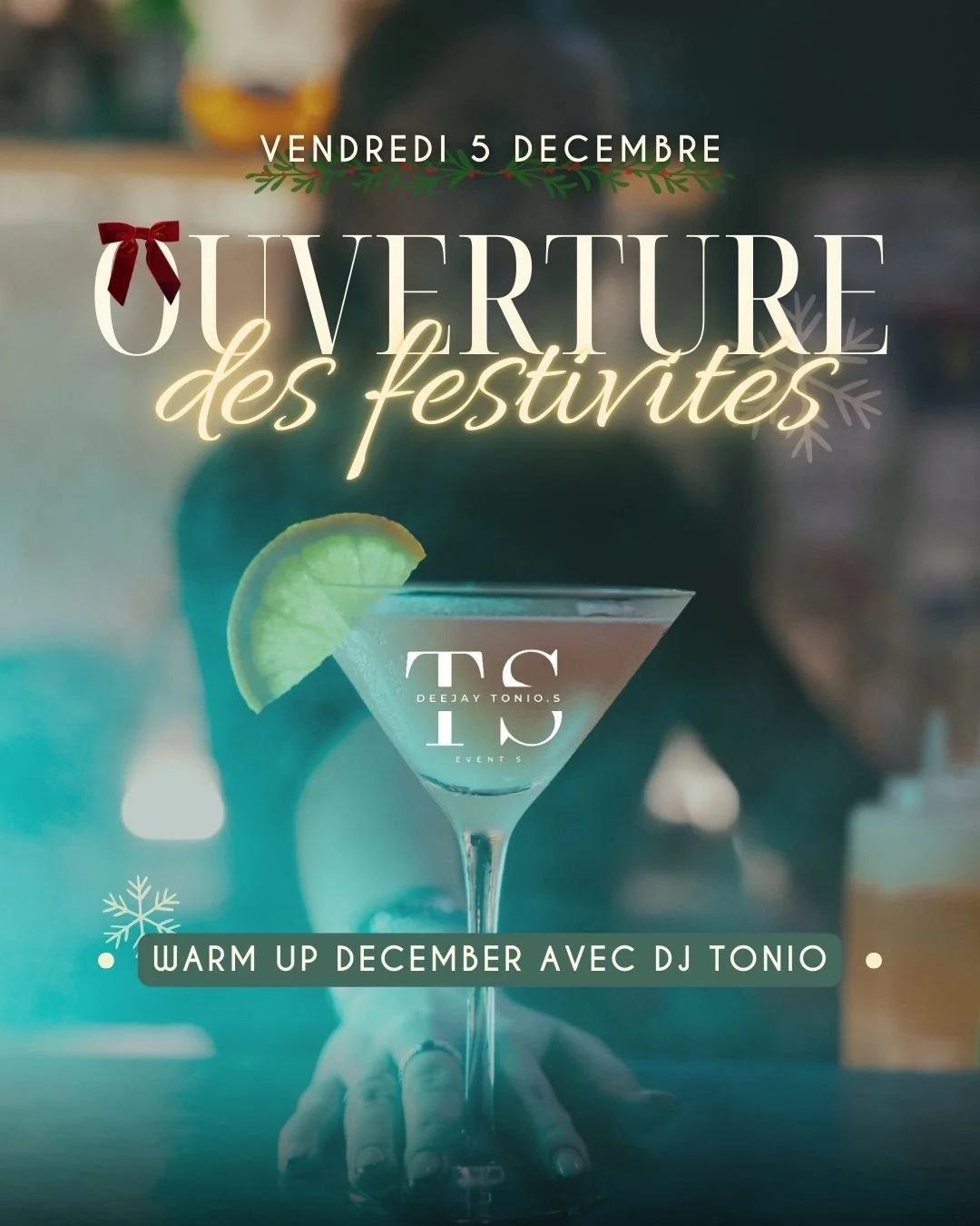 🎄 C&rsquo;EST LANC&Eacute; &mdash; WARM UP DECEMBER !
Vendredi 5 d&eacute;cembre au B22

On ouvre les festivit&eacute;s de No&euml;l 🔥
DJ Tonio aux platines pour lancer le mois le plus magique de l&rsquo;ann&eacute;e ✨
Tapas, cocktails et ambiance 