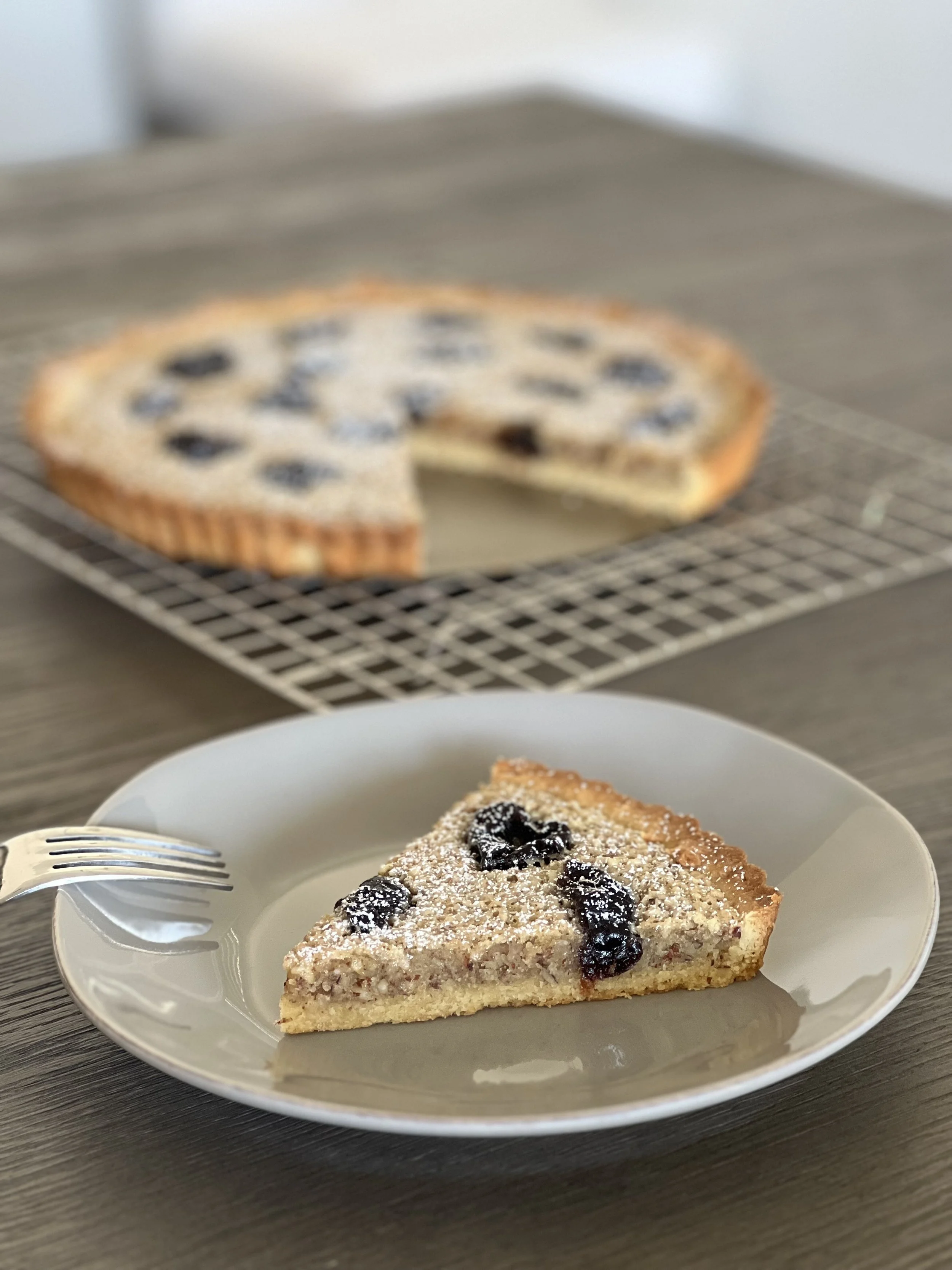 Prune Almond Tart